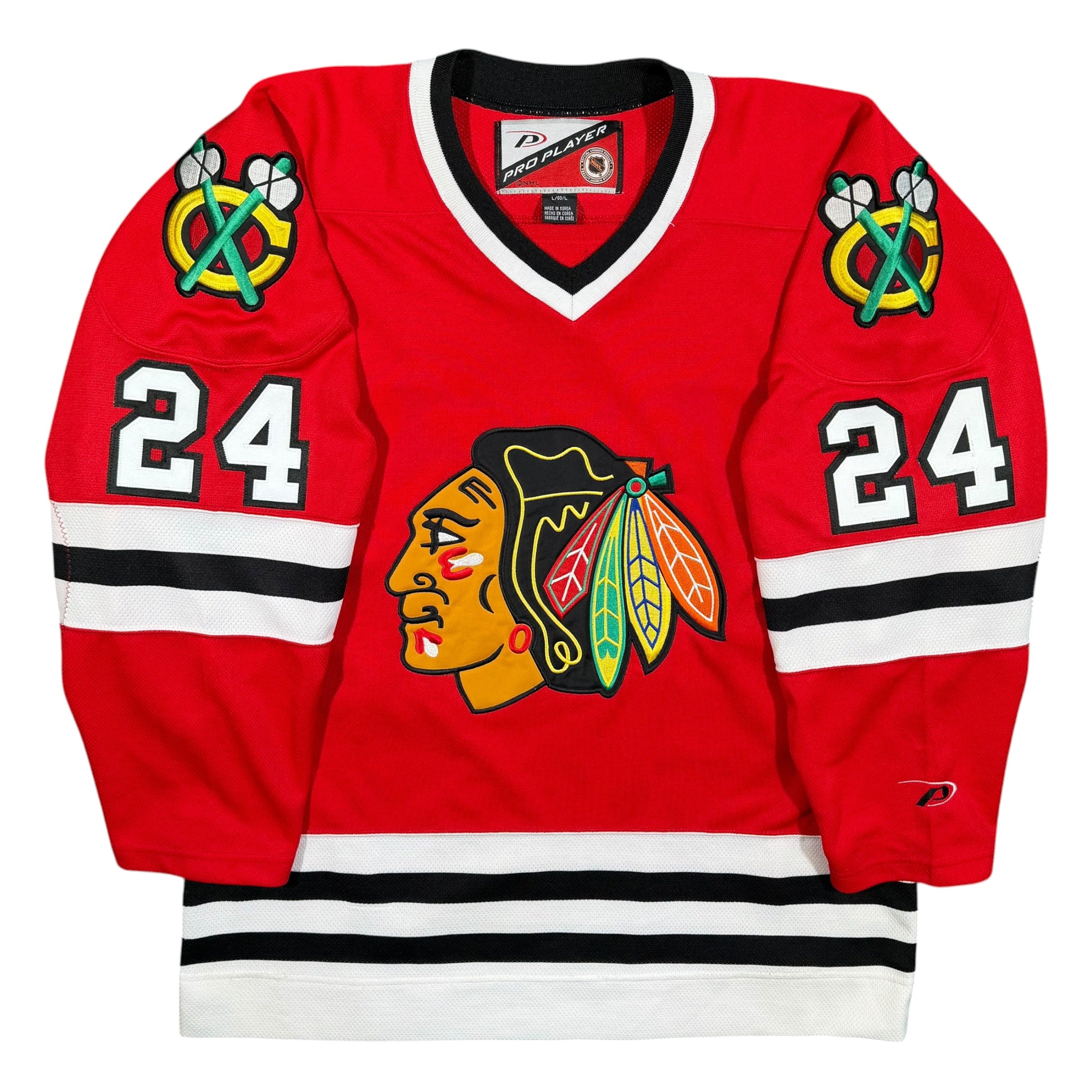 Bob Probert Chicago Blackhawks Vintage Pro Player NHL Jersey - Large