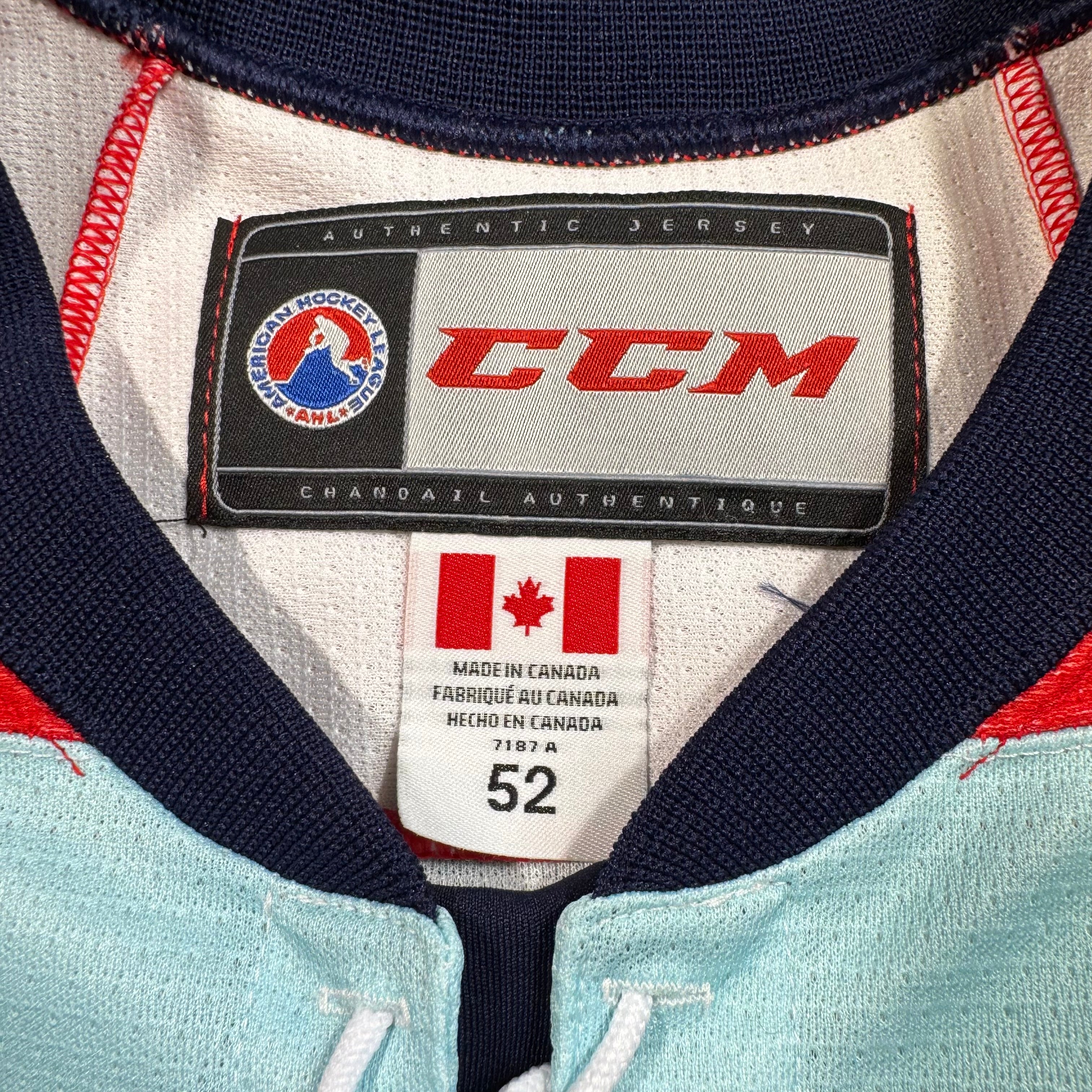 Manitoba Moose #77 Military Appreciation Authentic MIC AHL Jersey Size 52