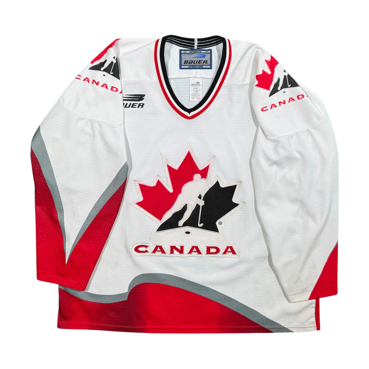 Team Canada 1996 Olympics Vintage Bauer Hockey Jersey Size XL