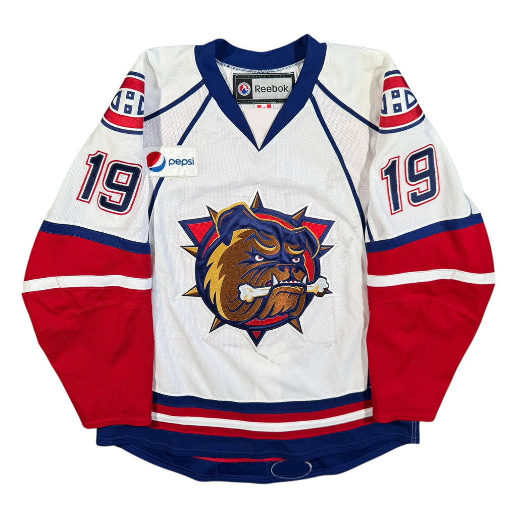 Brock Trotter Hamilton Bulldogs 2011/12 Game Worn AHL Reebok Jersey