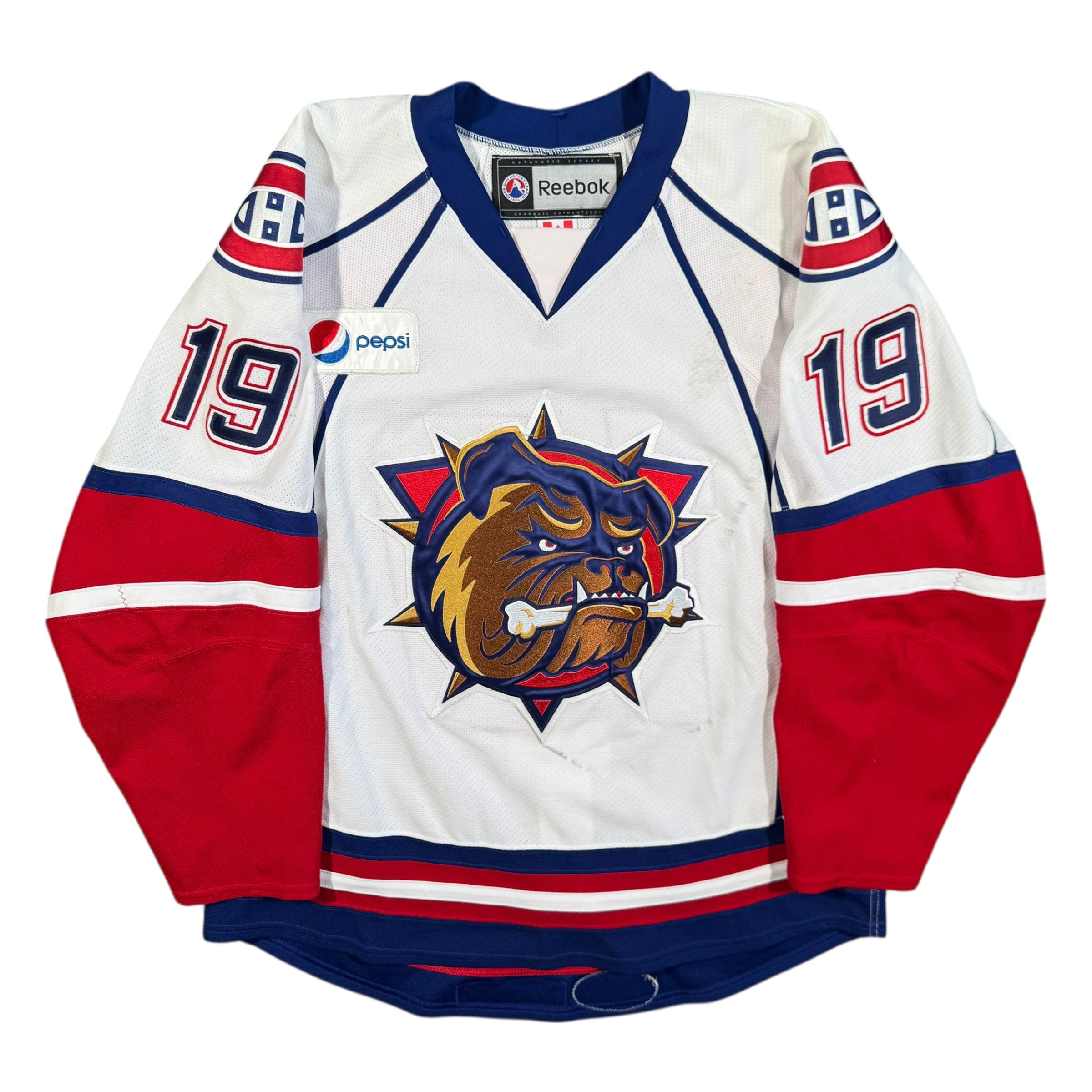Brock Trotter Hamilton Bulldogs 2011/12 Game Worn AHL Reebok Jersey
