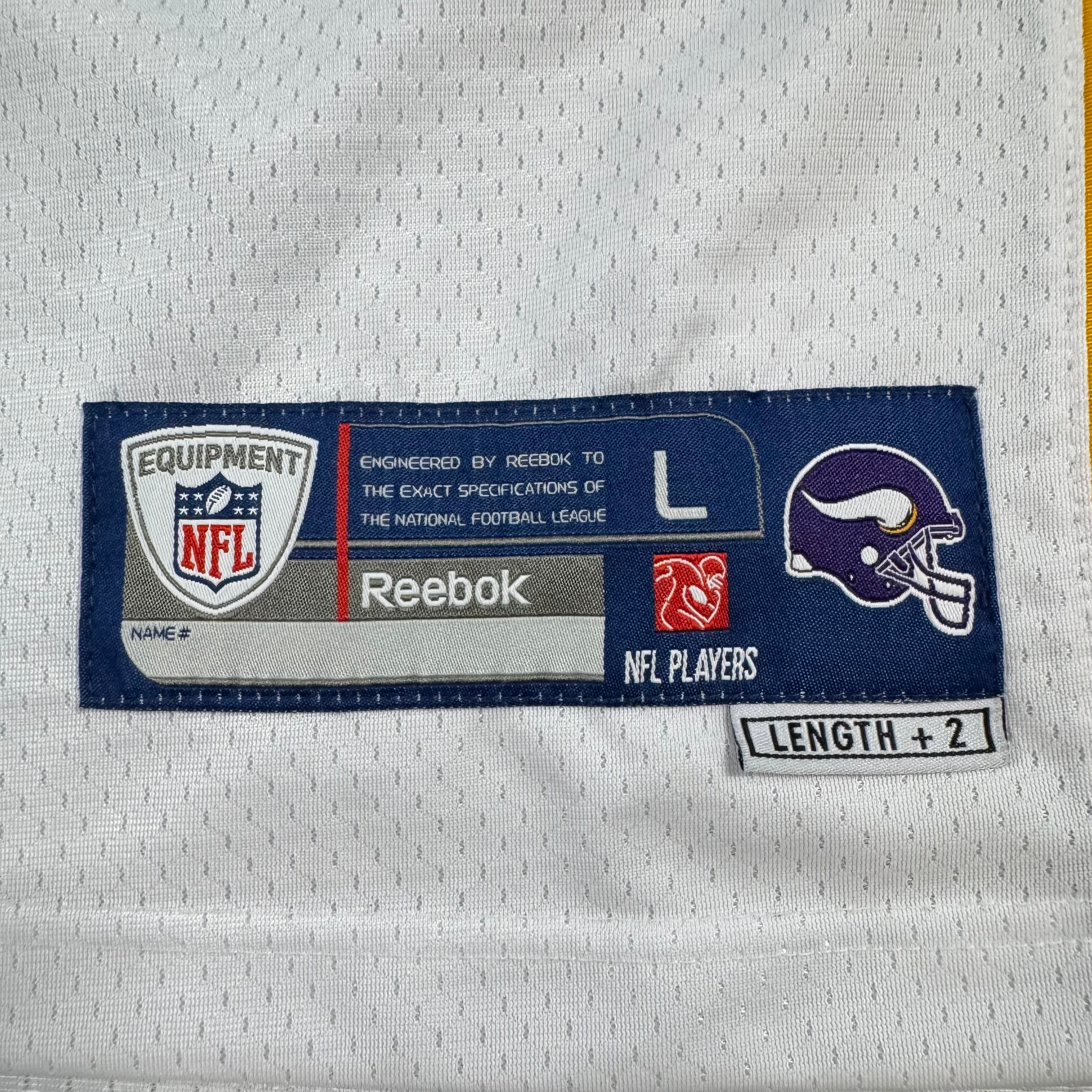 Adrian Peterson Minnesota Vikings Vintage Reebok Premier NFL Jersey Size Large