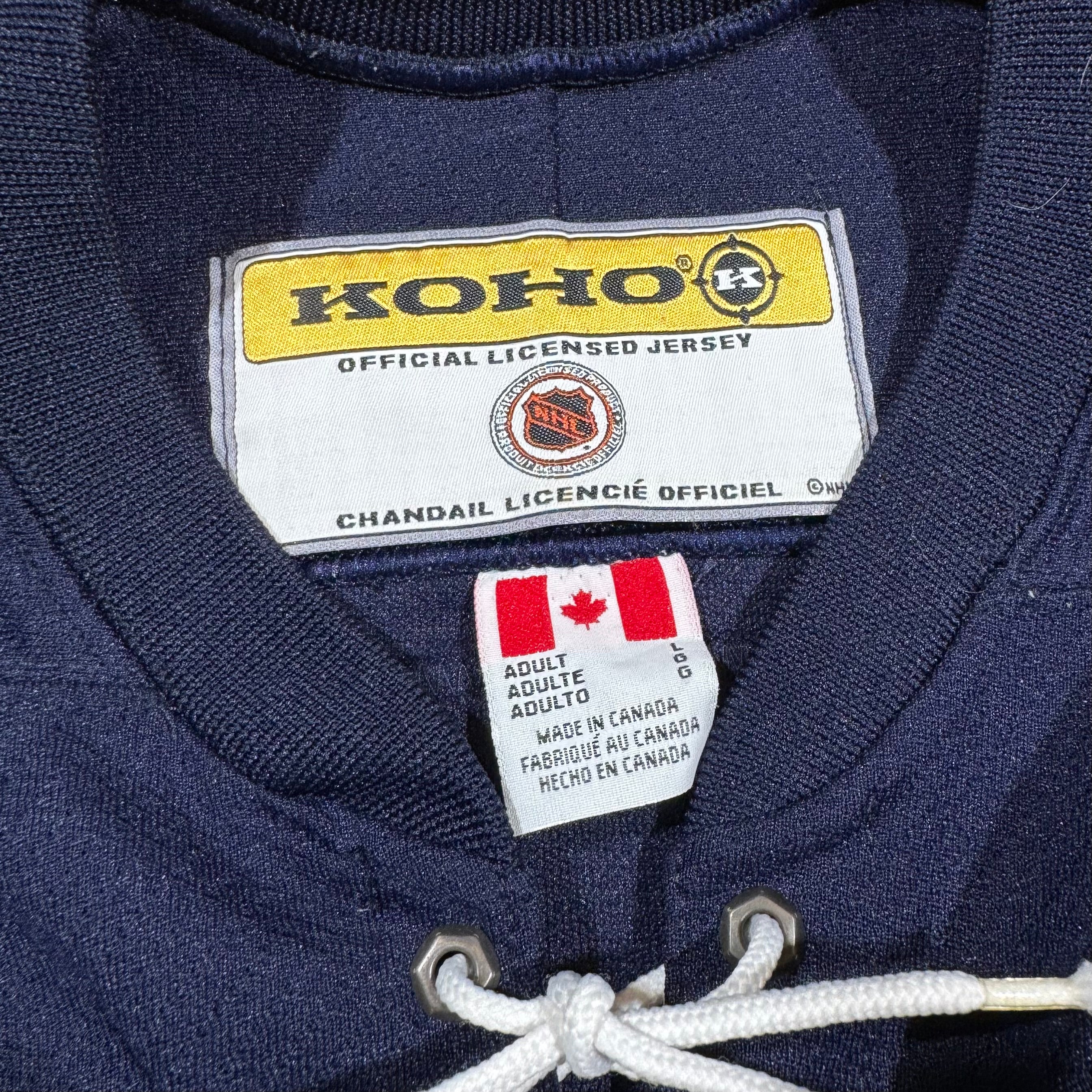 Mike Comrie Edmonton Oilers Vintage McFarlane Koho NHL Hockey Jersey Size Large