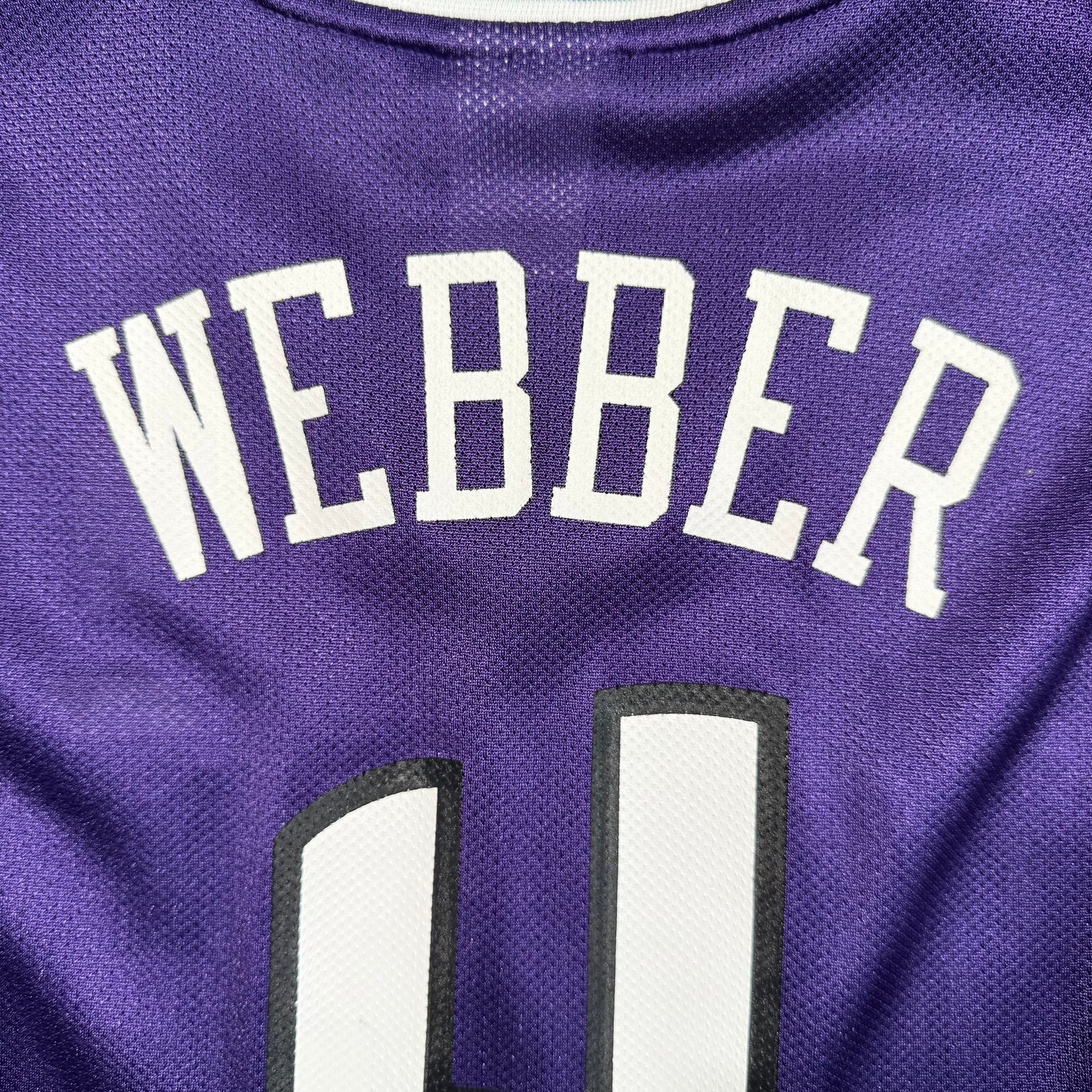 Chris Webber Sacramento Kings Vintage Reebok NBA Jersey Size Large