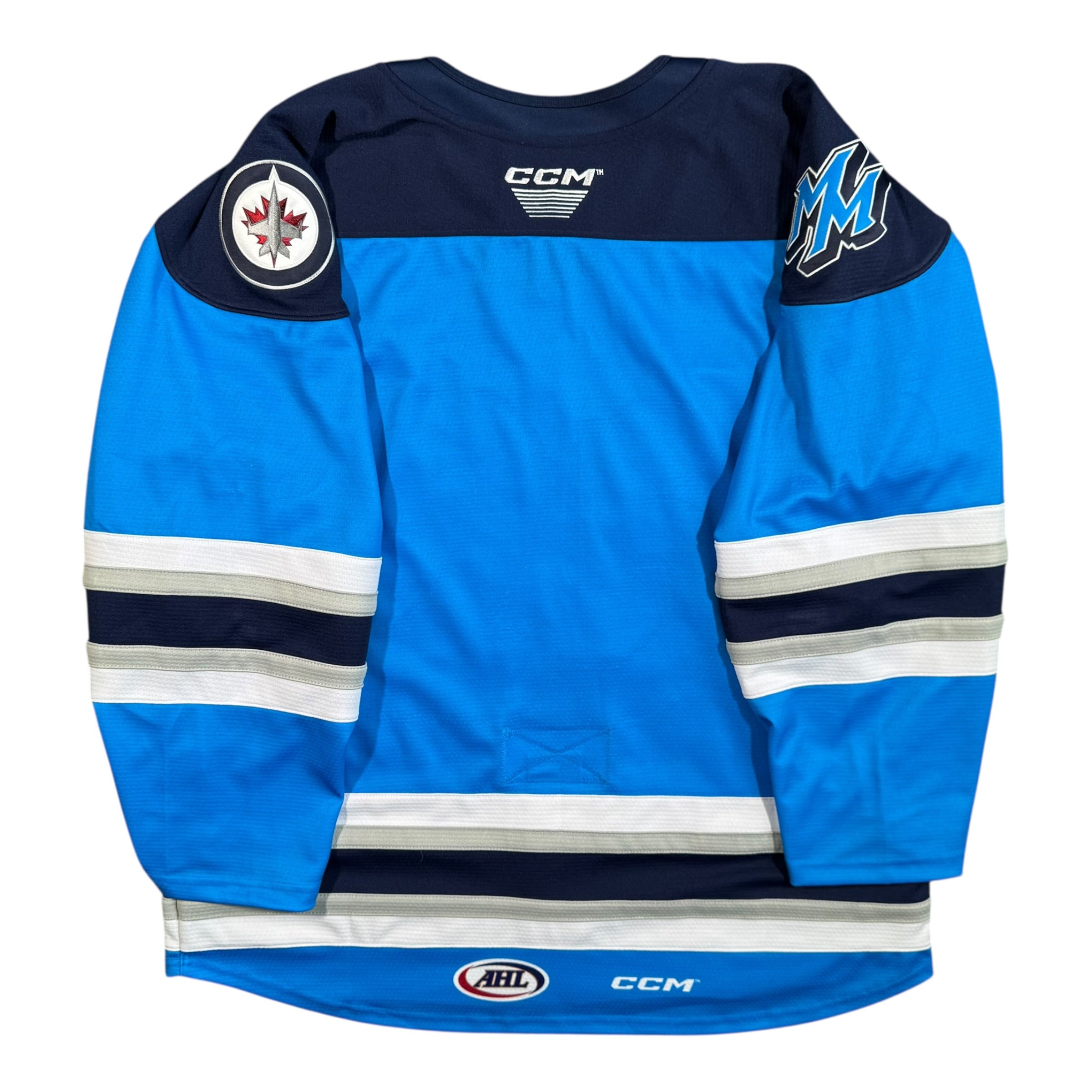 Manitoba Moose Alternate Team Issued CCM AHL Jersey Size 56 STRIPPED