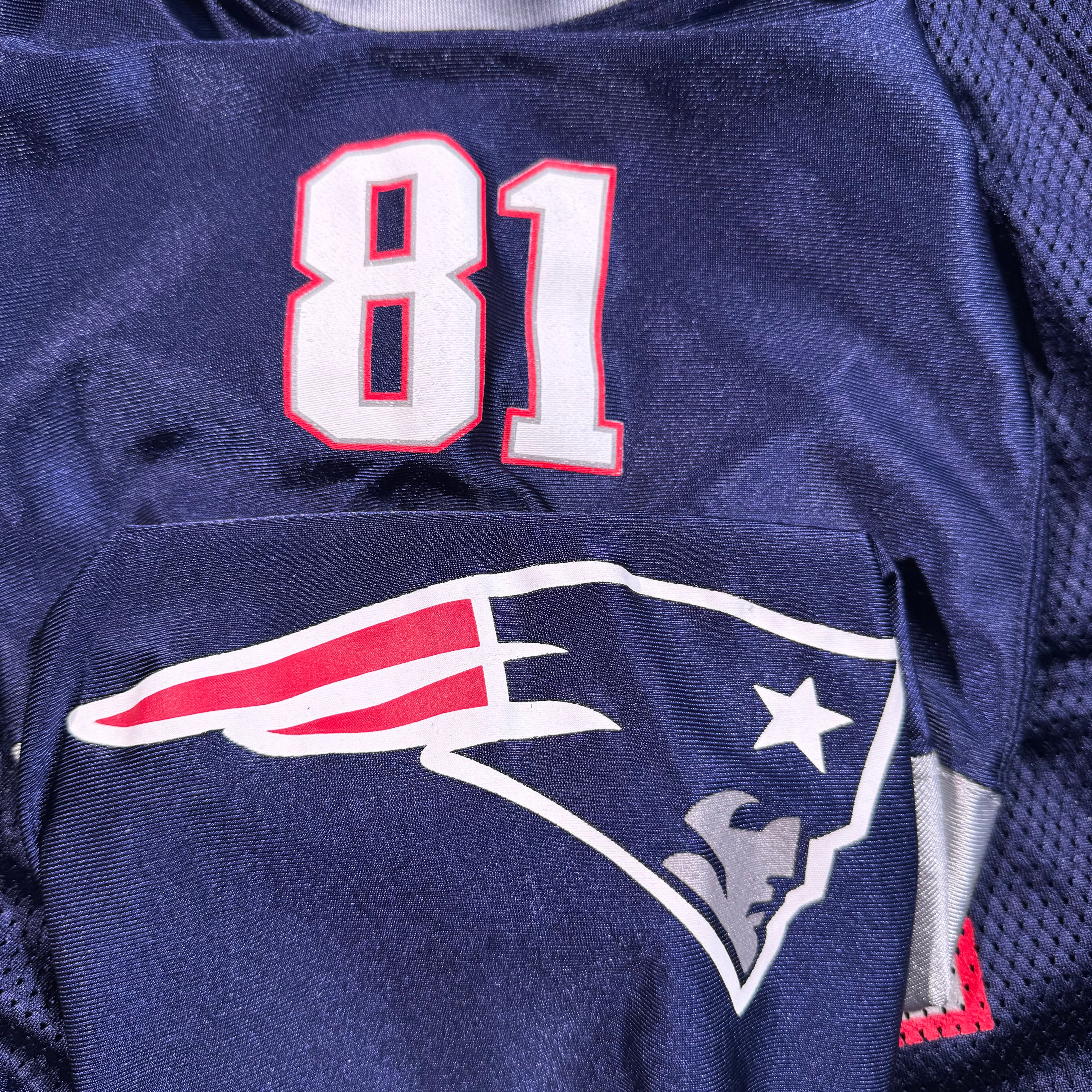 Randy Moss New England Patriots Vintage Reebok NFL Jersey Size XL