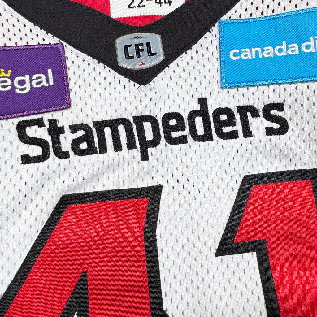 Mike Rose Calgary Stampeders 2022 Game Worn Autographed CFL Adidas Jersey