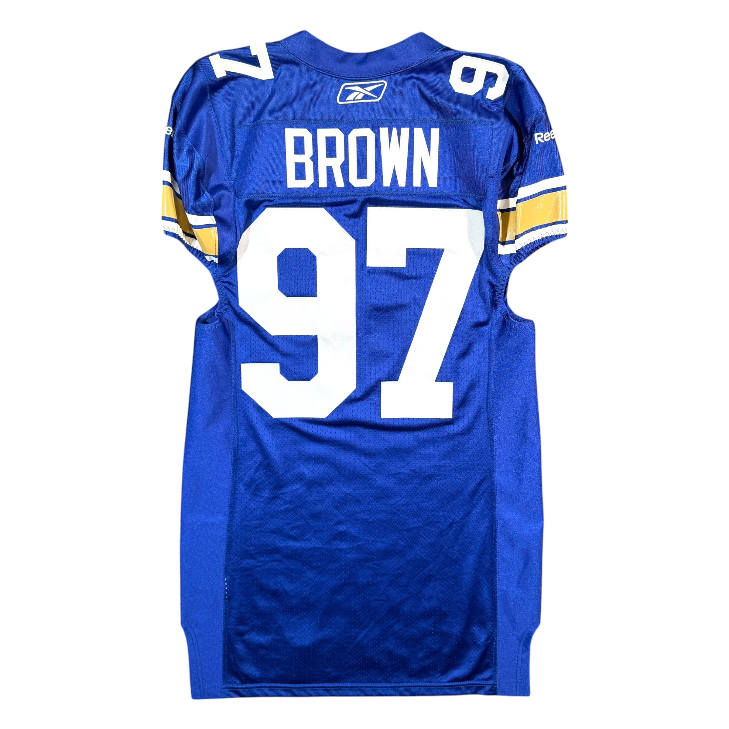 Doug Brown Winnipeg Blue Bombers 70’s Retro Team Issued CFL Jersey