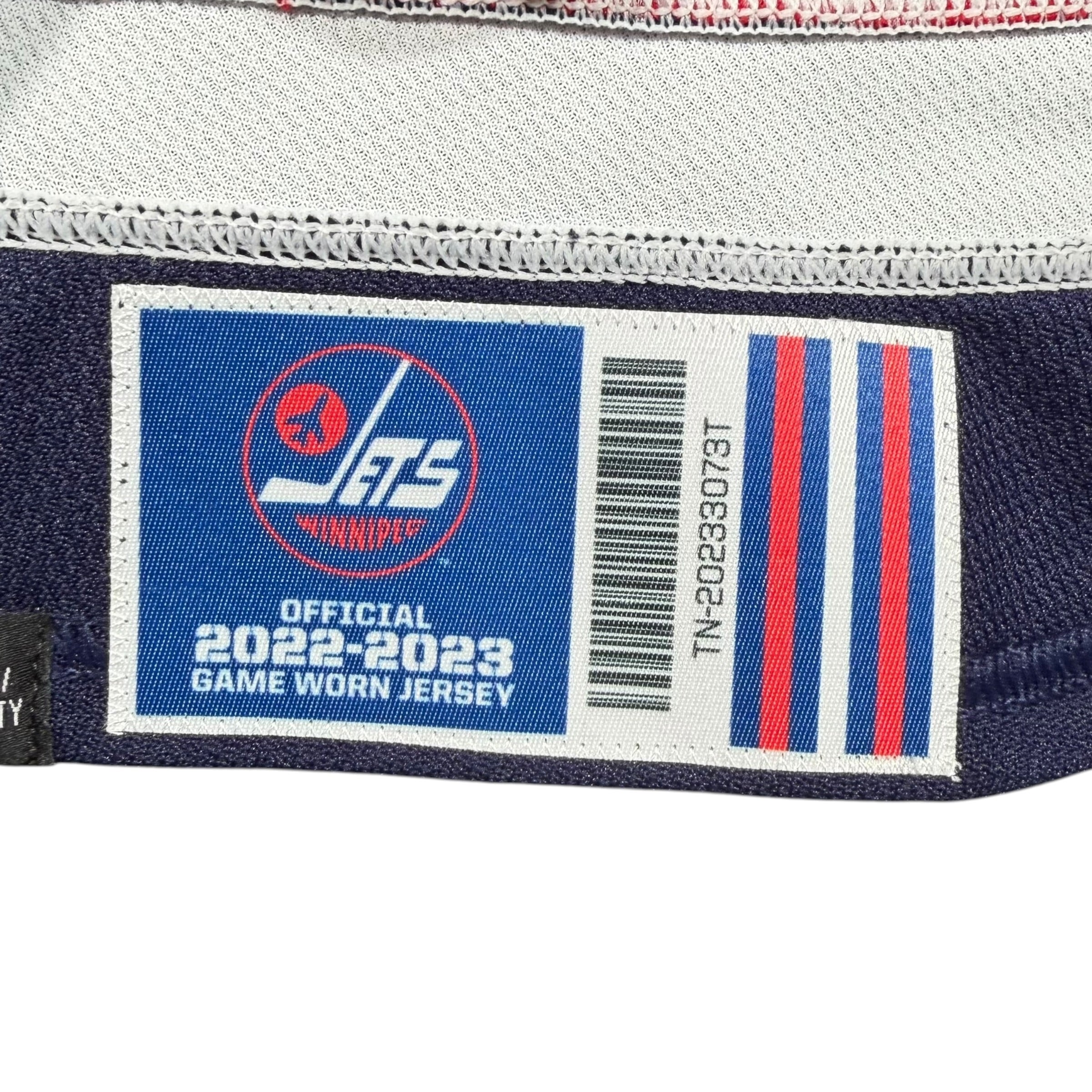 Daniel Torgersson Winnipeg Jets 2022/23 Heritage Alternate Adidas Game Issued Jersey COA