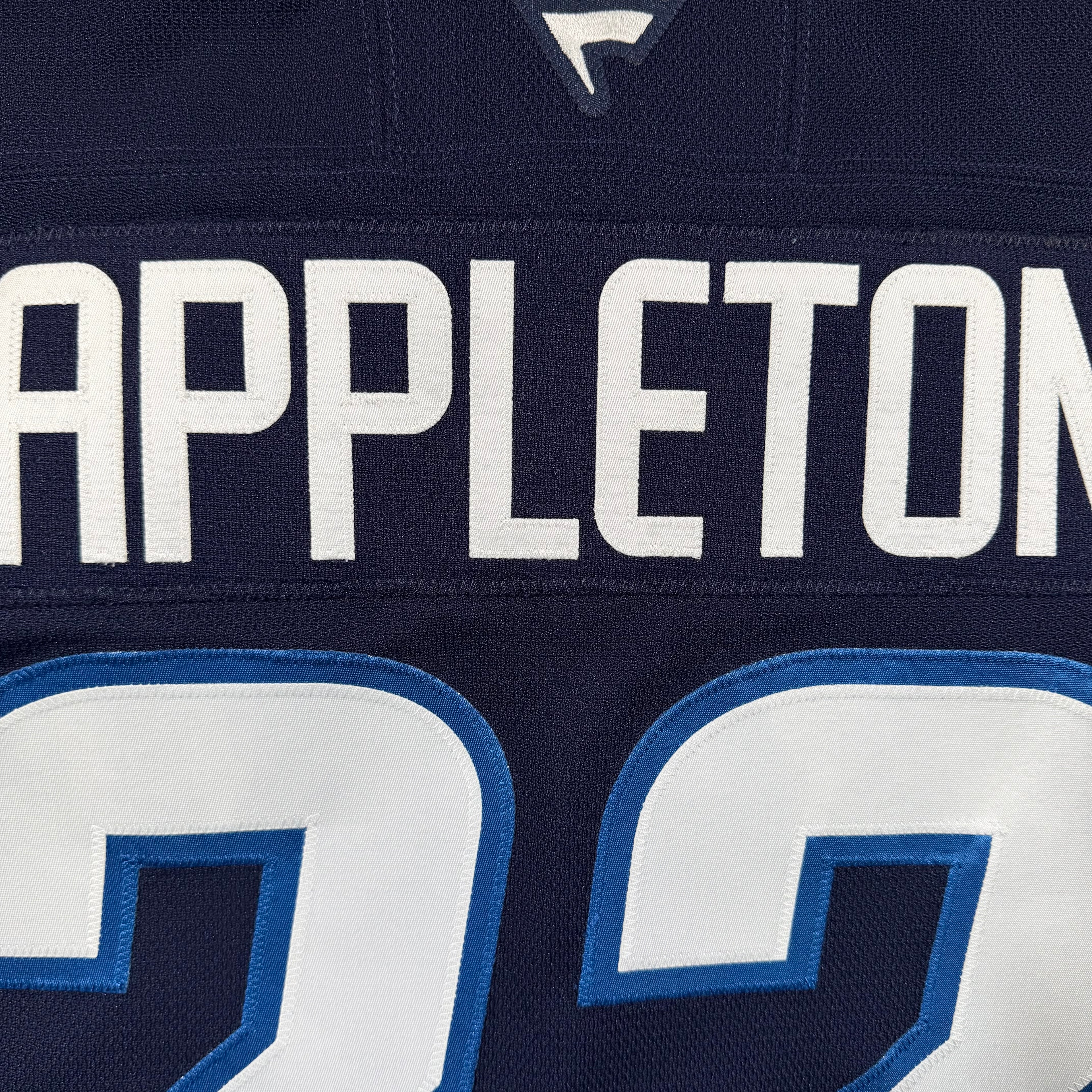 Mason Appleton Winnipeg Jets 2024/25 Game Worn Fanatics NHL Jersey COA