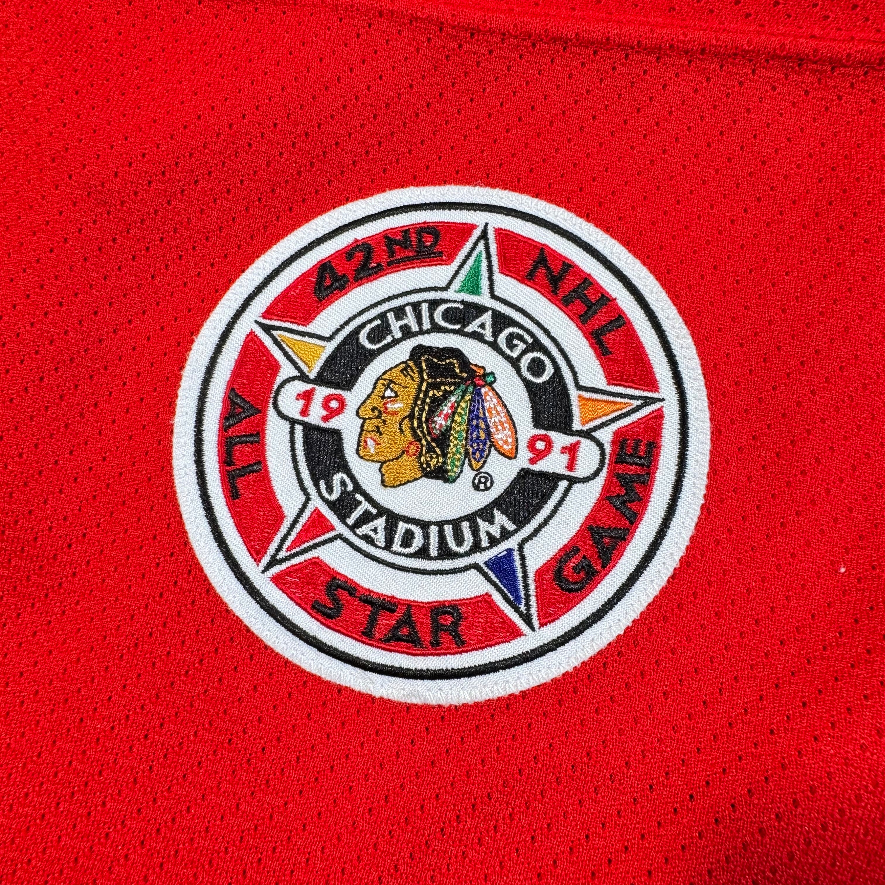 Ed Belfour Chicago Blackhawks 1991 All Star CCM MIC Authentic NHL Jersey Size 52