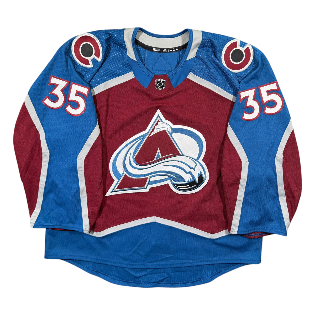 Darcy Kuemper Colorado Avalanche Adidas MIC Team Issued NHL Jersey - 58G