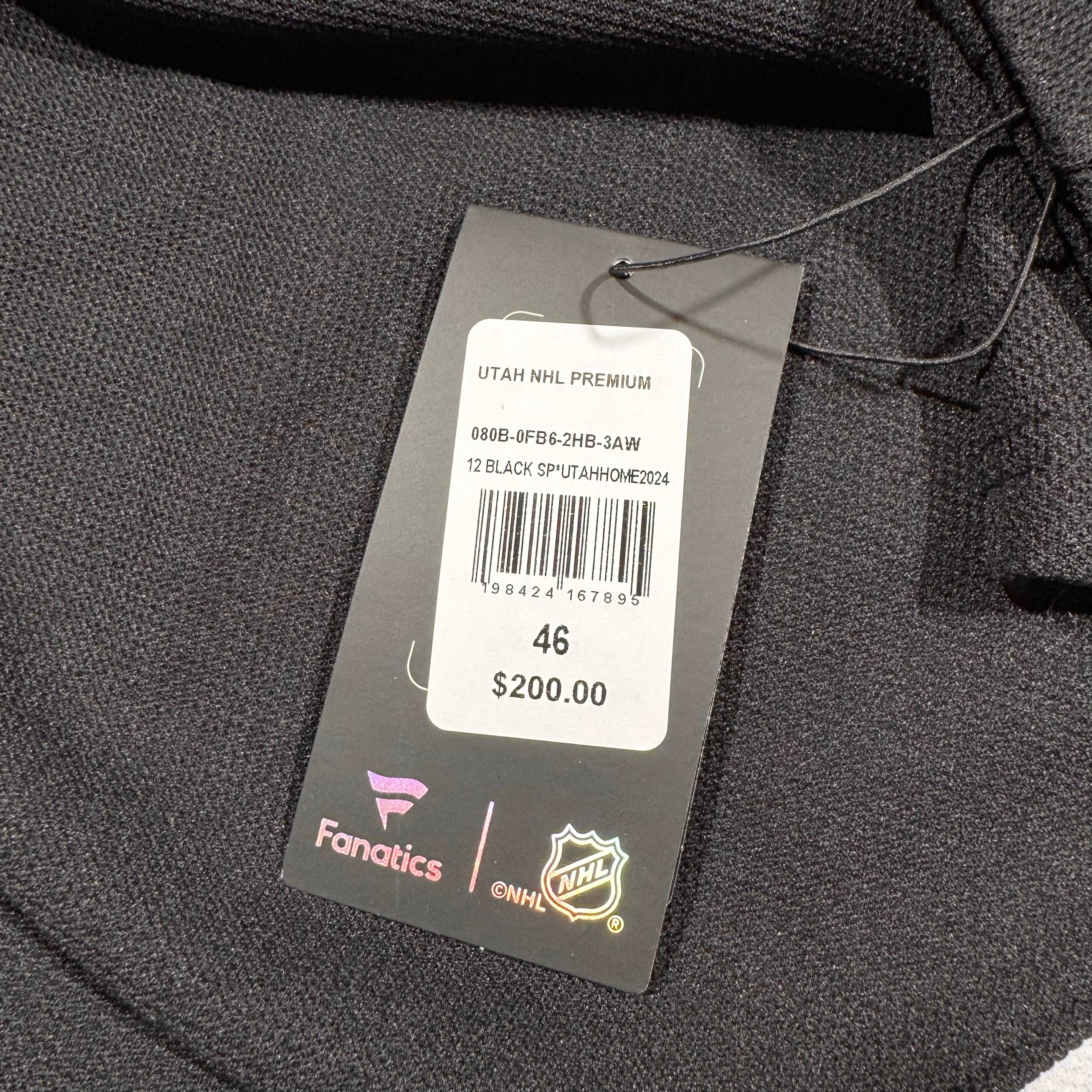 Utah Hockey Club Inaugural Season Fanatics Premium NHL Hockey Jersey Size 46 NEW