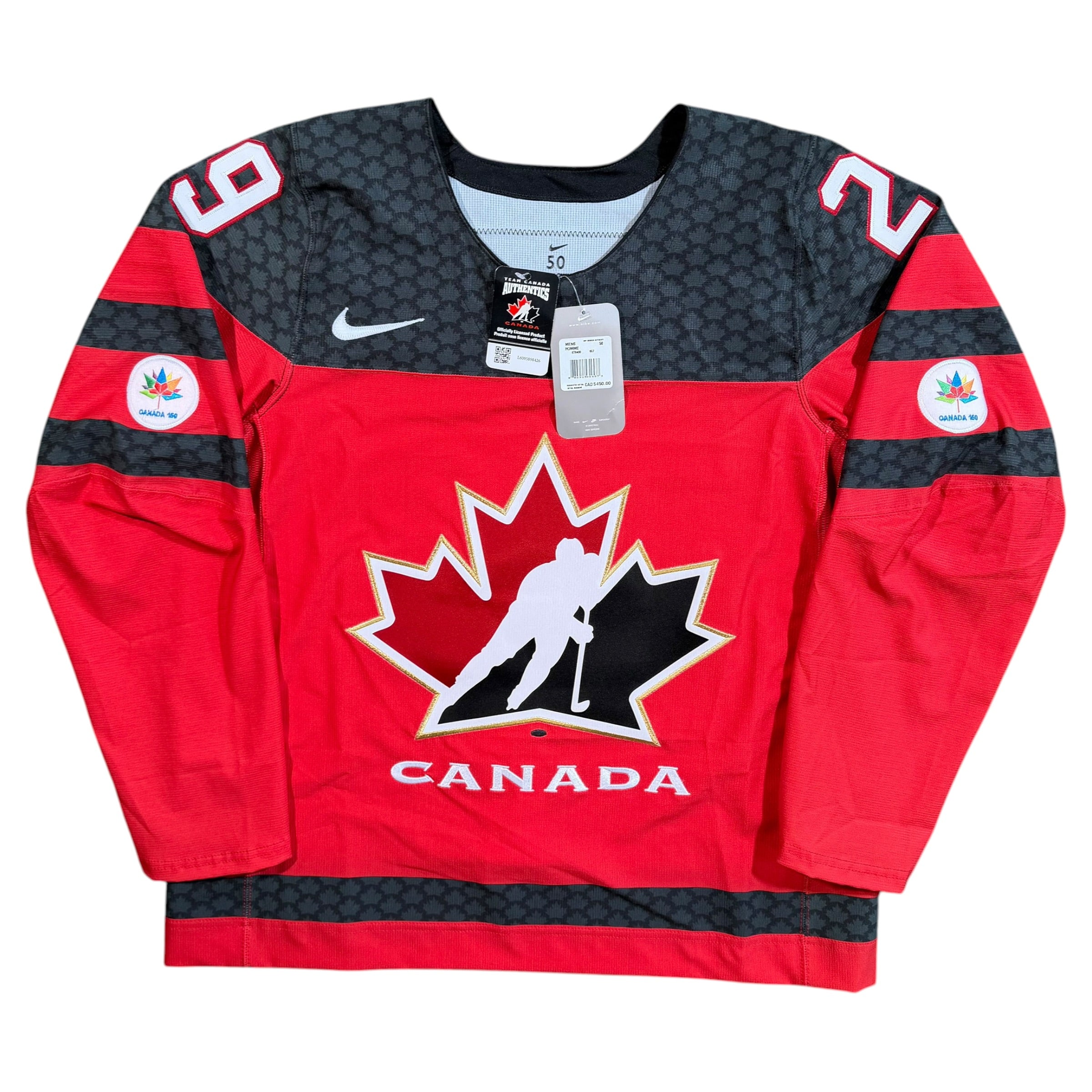 Nathan MacKinnon 2017 Team Canada MIC Authentic Jersey - 50/Medium