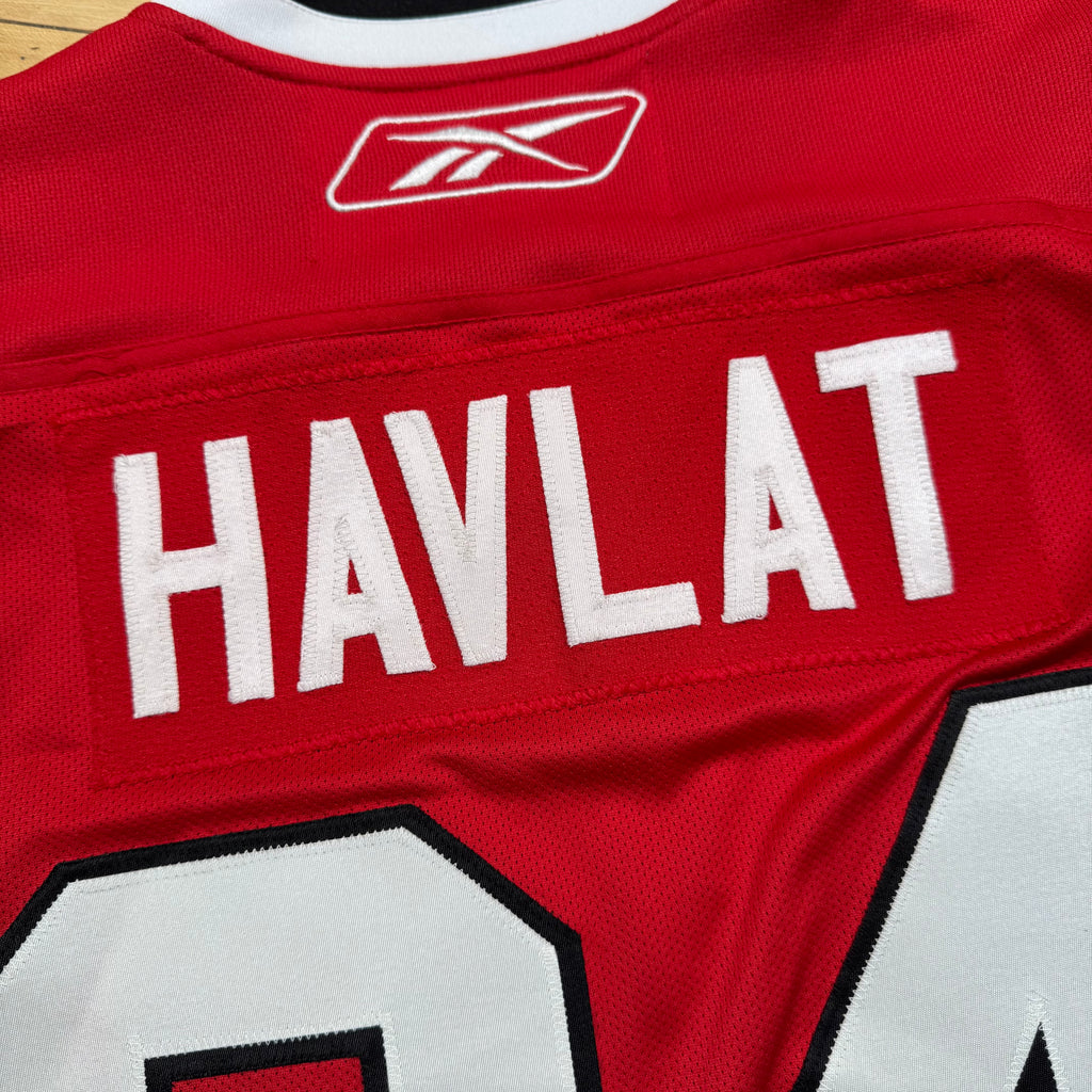 Martin Havlat Chicago Blackhawks Signed Reebok NHL Hockey Jersey Size Medium