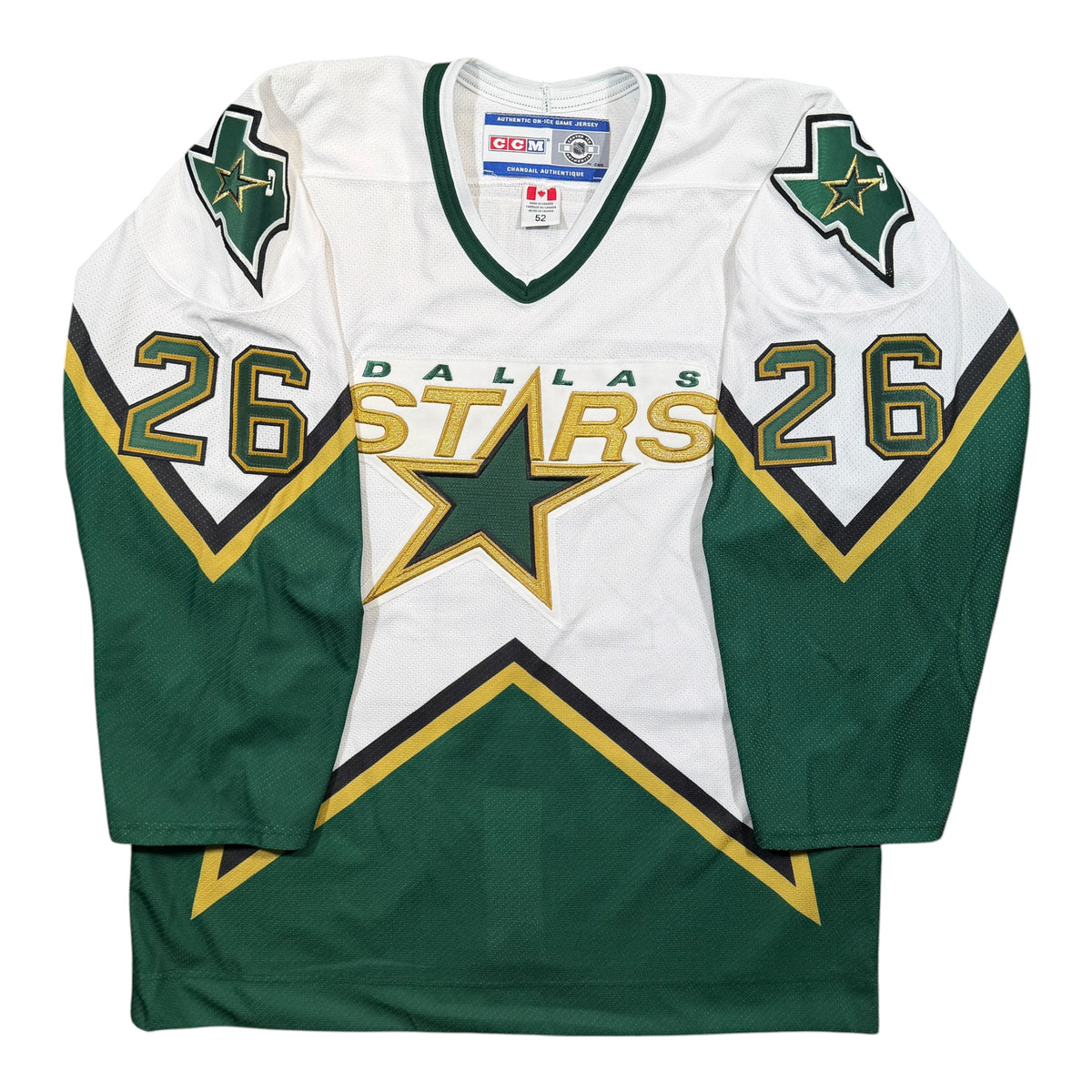 Jere Lehtinen Dallas Stars Vintage CCM Authentic MIC NHL Jersey - 52/XL