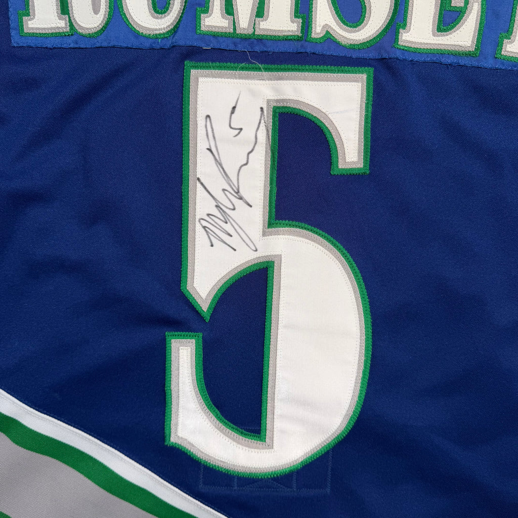 Myles Rumsey Swift Current Broncos Game Worn Nike WHL Jersey