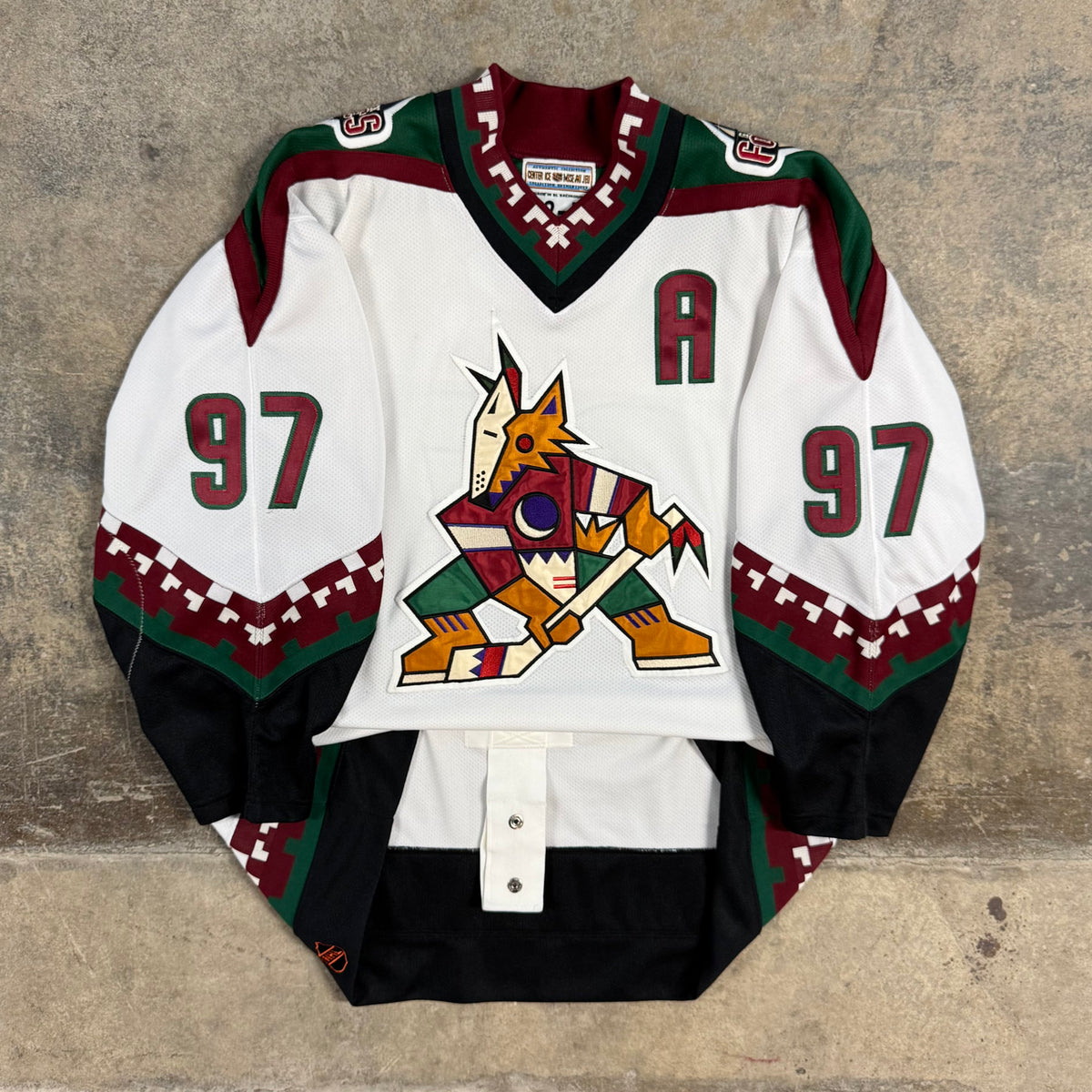 Jeremy Roenick Phoenix Coyotes Vintage Authentic MIC Starter NHL Jersey Size 52
