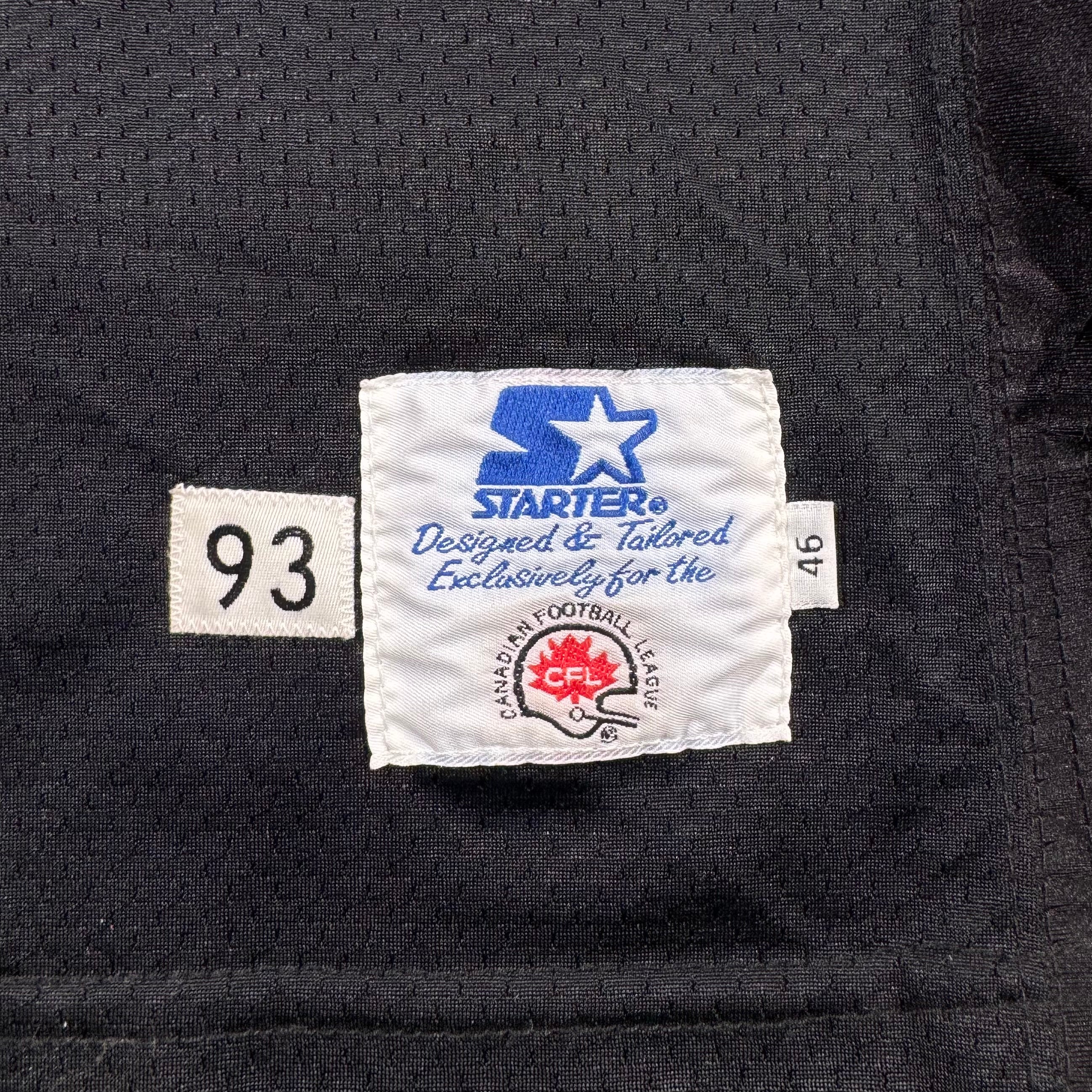 John Hardy Ottawa Rough Riders 1993 Team Issued CFL Starter Jersey