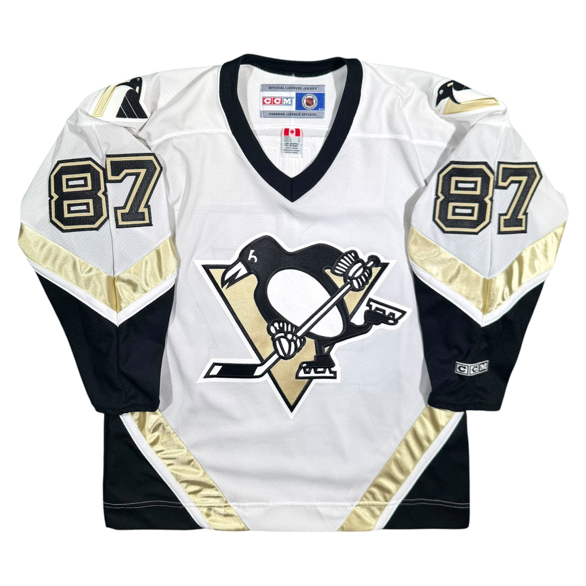 Sidney Crosby Pittsburgh Penguins Vintage CCM NHL Hockey Jersey Size Large