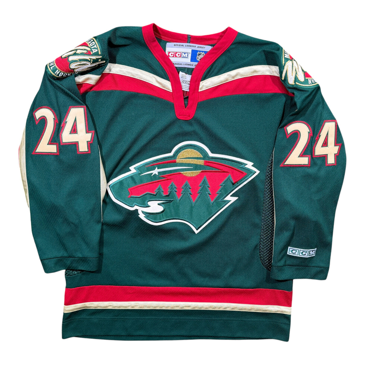 Derek Boogaard Minnesota Wild Vintage CCM NHL Jersey - Medium