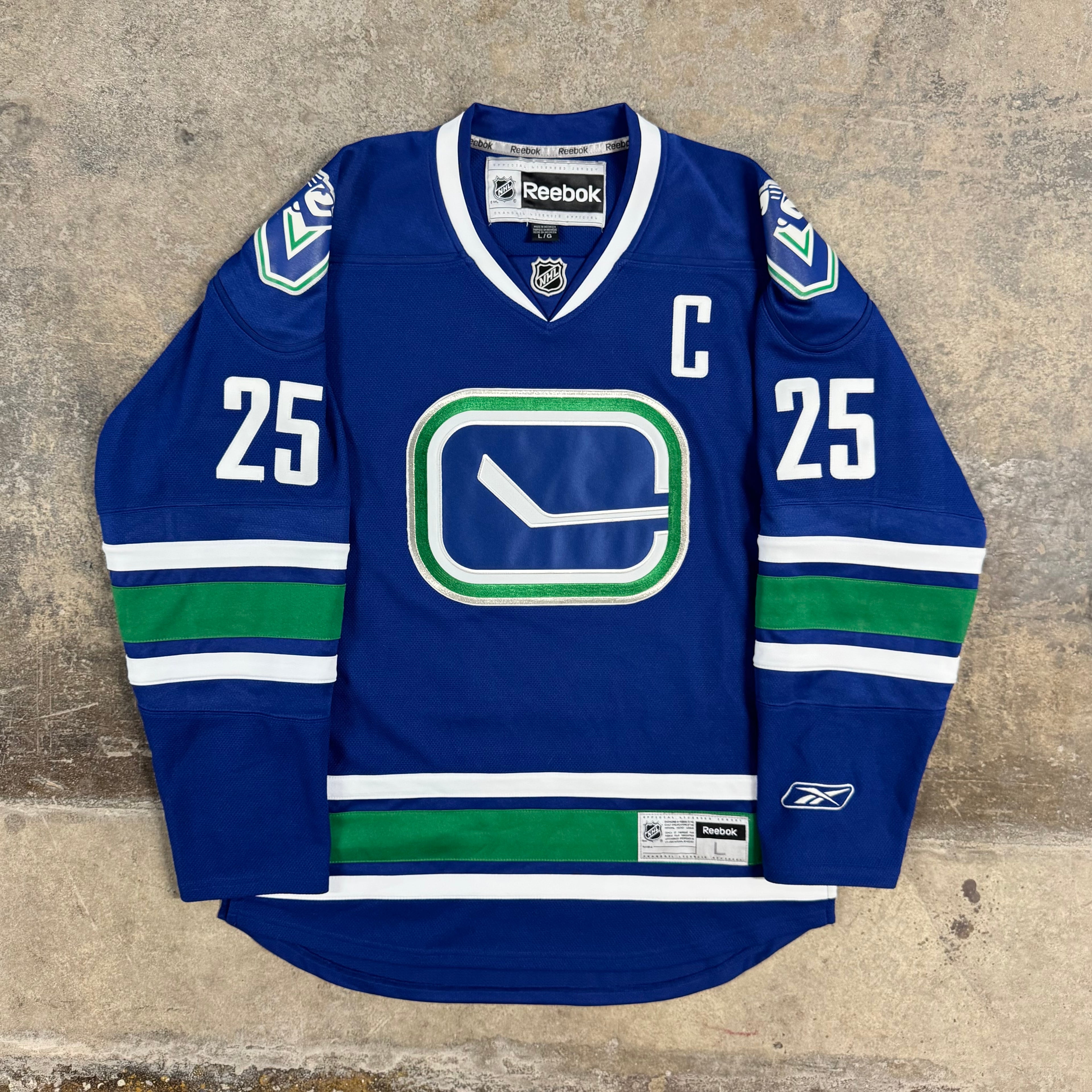 Orland Kurtenbach Vancouver Canucks Reebok NHL Hockey Jersey Size Large
