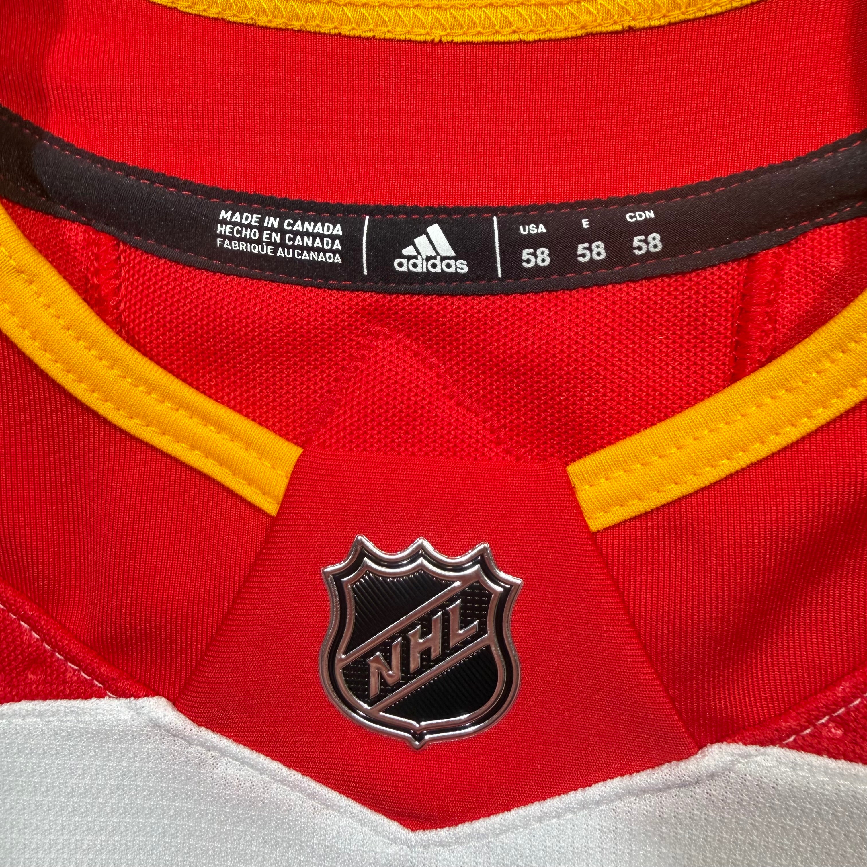 Cooper Walker Calgary Flames Team Issued Adidas MIC NHL Jersey- 58/3XL