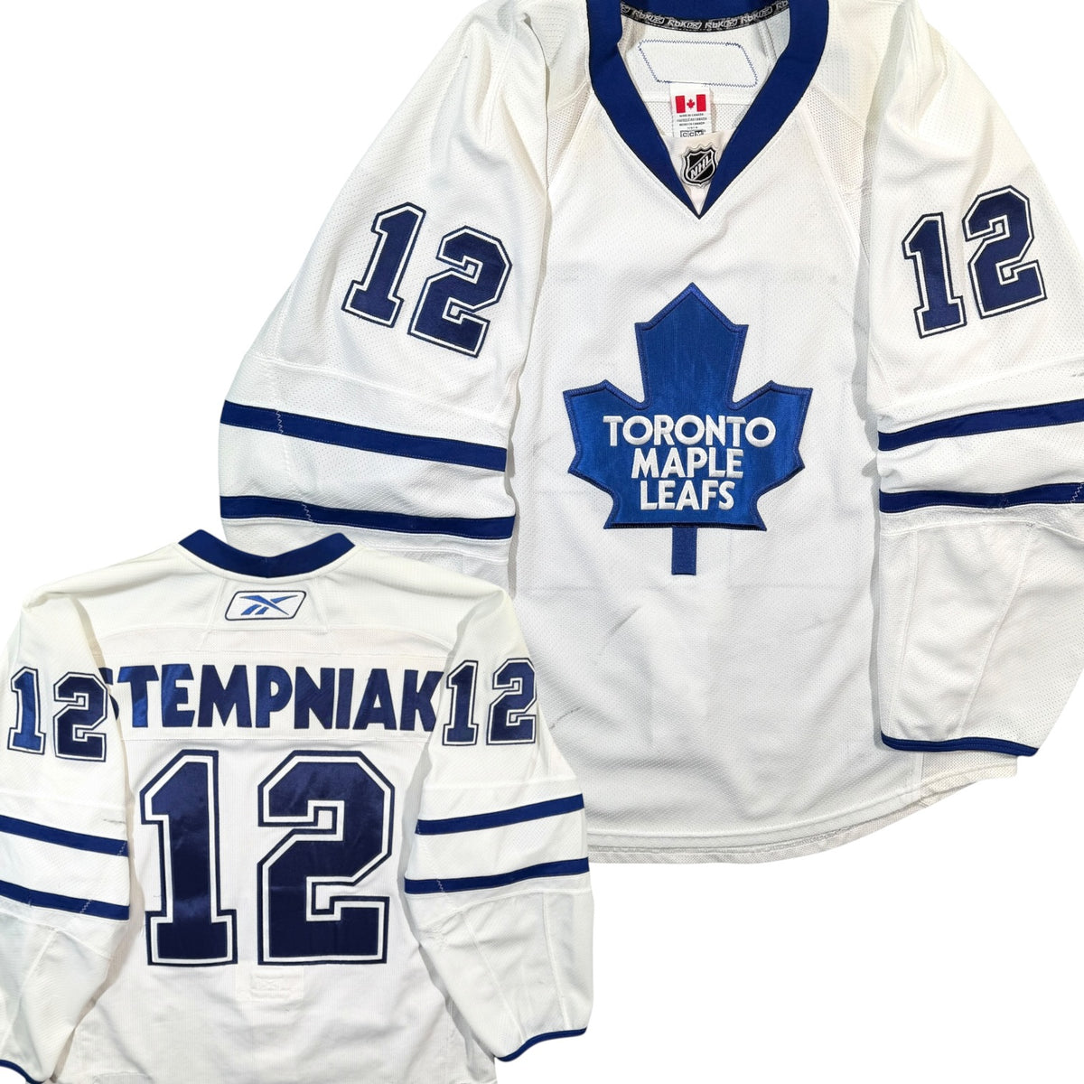 Lee Stempniaks Toronto Maple Leafs 2009/10 Game Worn Reebok NHL Jersey