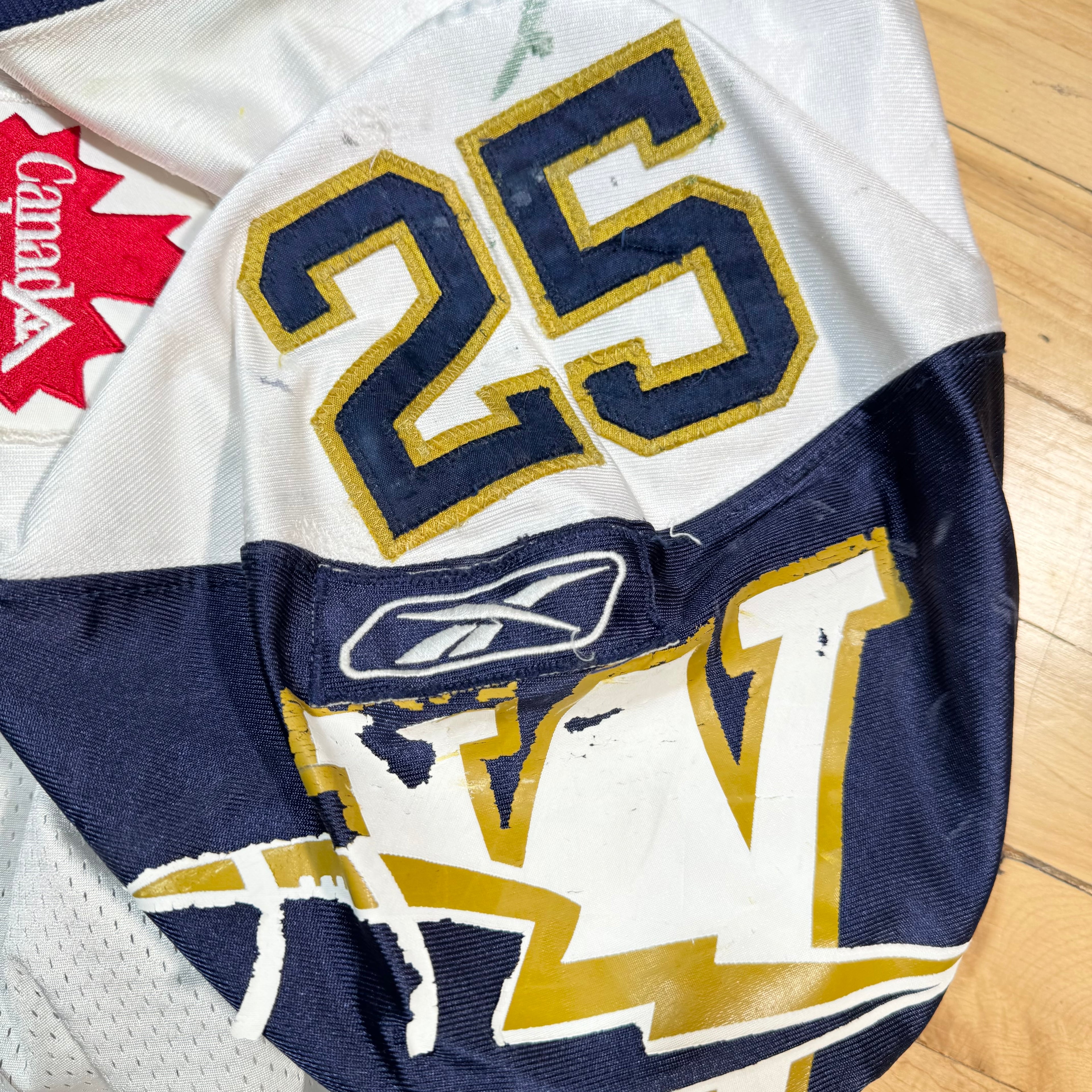 Terry Ray Winnipeg Blue Bombers 2004 Game Worn CFL Football Jersey