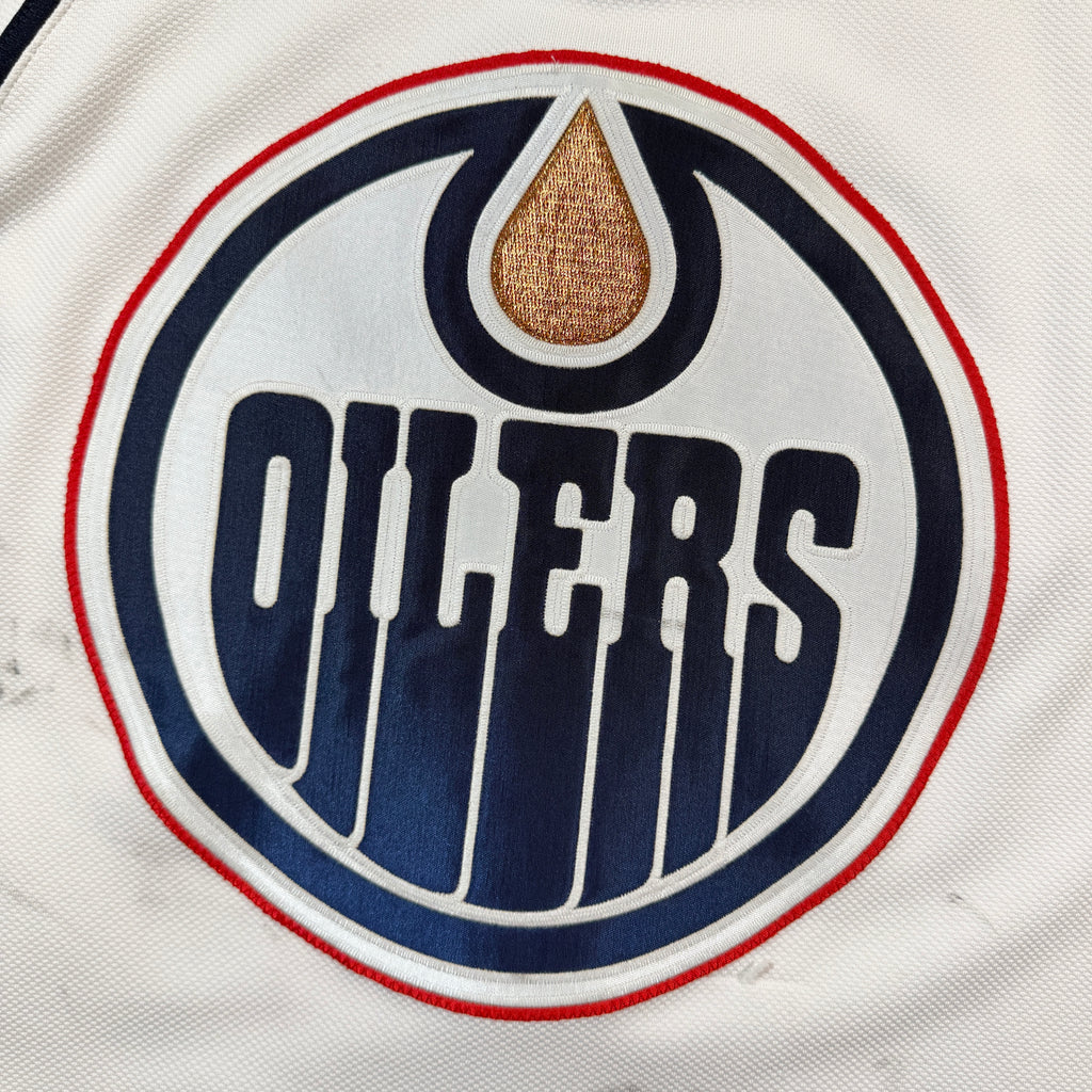 Glenn Fisher Edmonton Oilers 2008/09 Pre Season Game Worn Reebok NHL Jersey