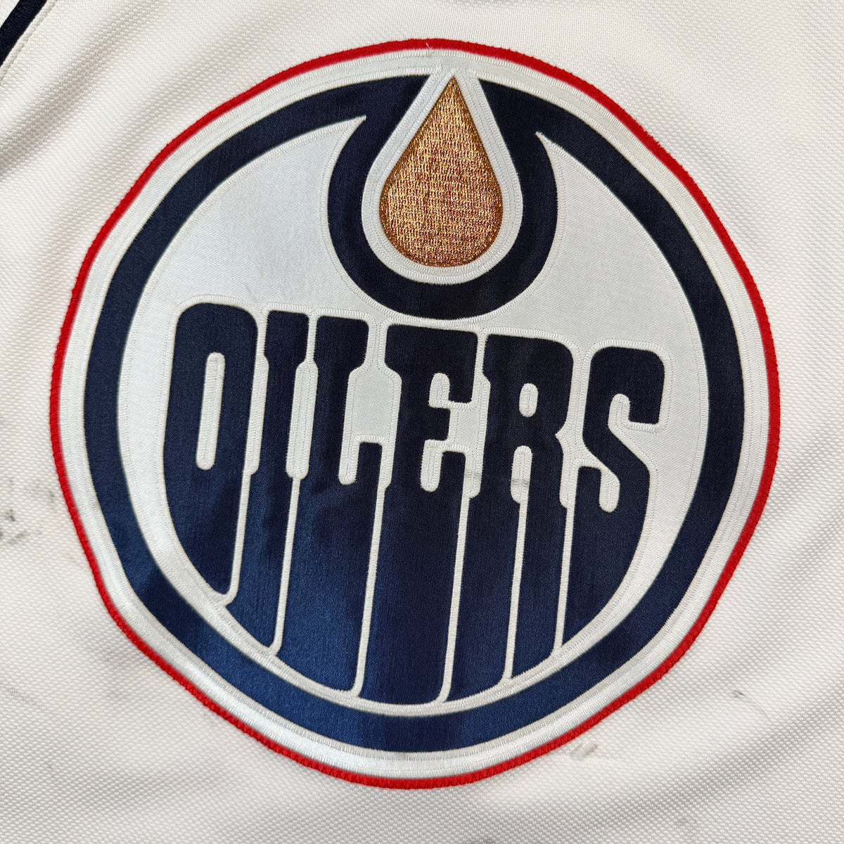 Glenn Fisher Edmonton Oilers 2008/09 Pre Season Game Worn Reebok NHL Jersey