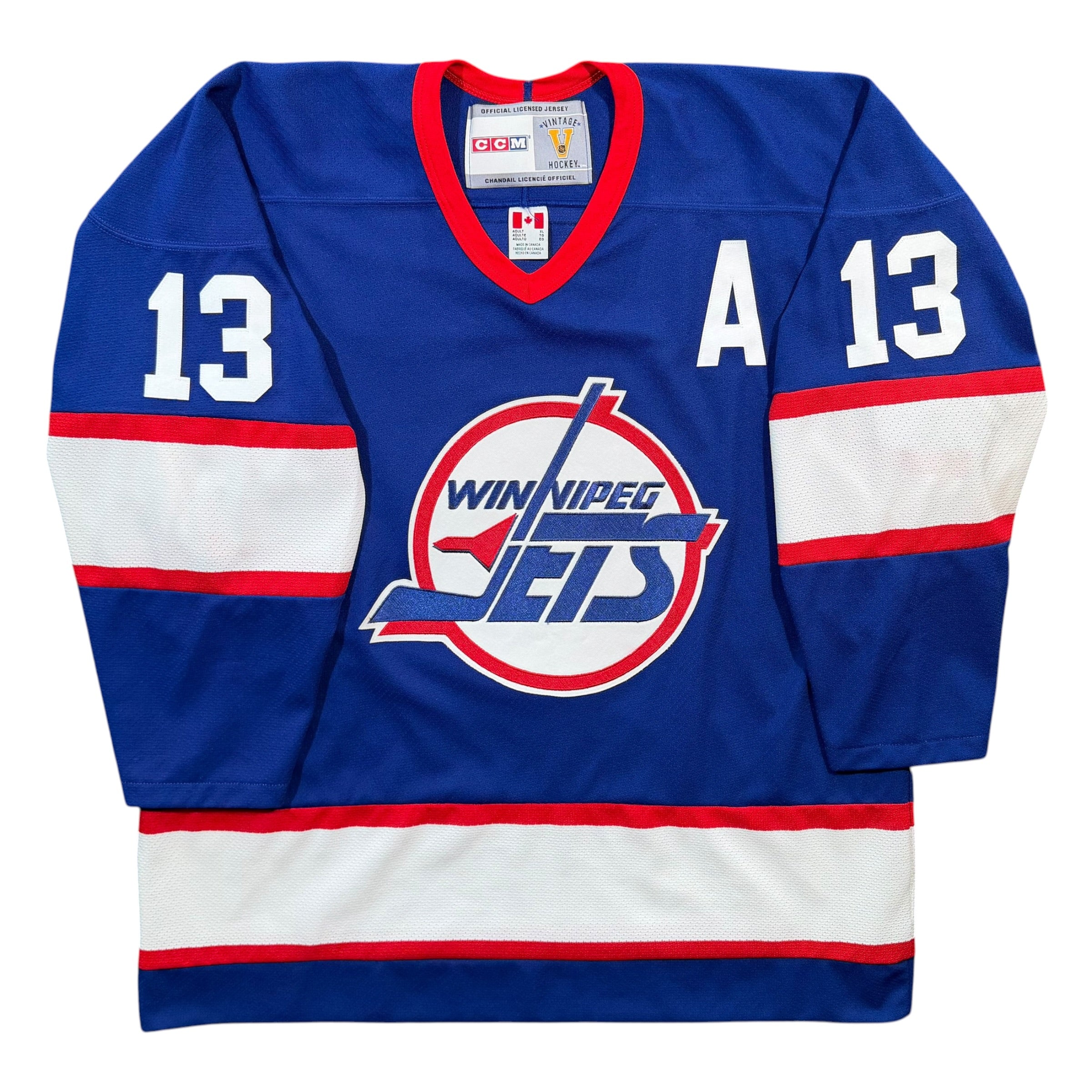 Teemu Selanne Winnipeg Jets Vintage CCM NHL Jersey - XL