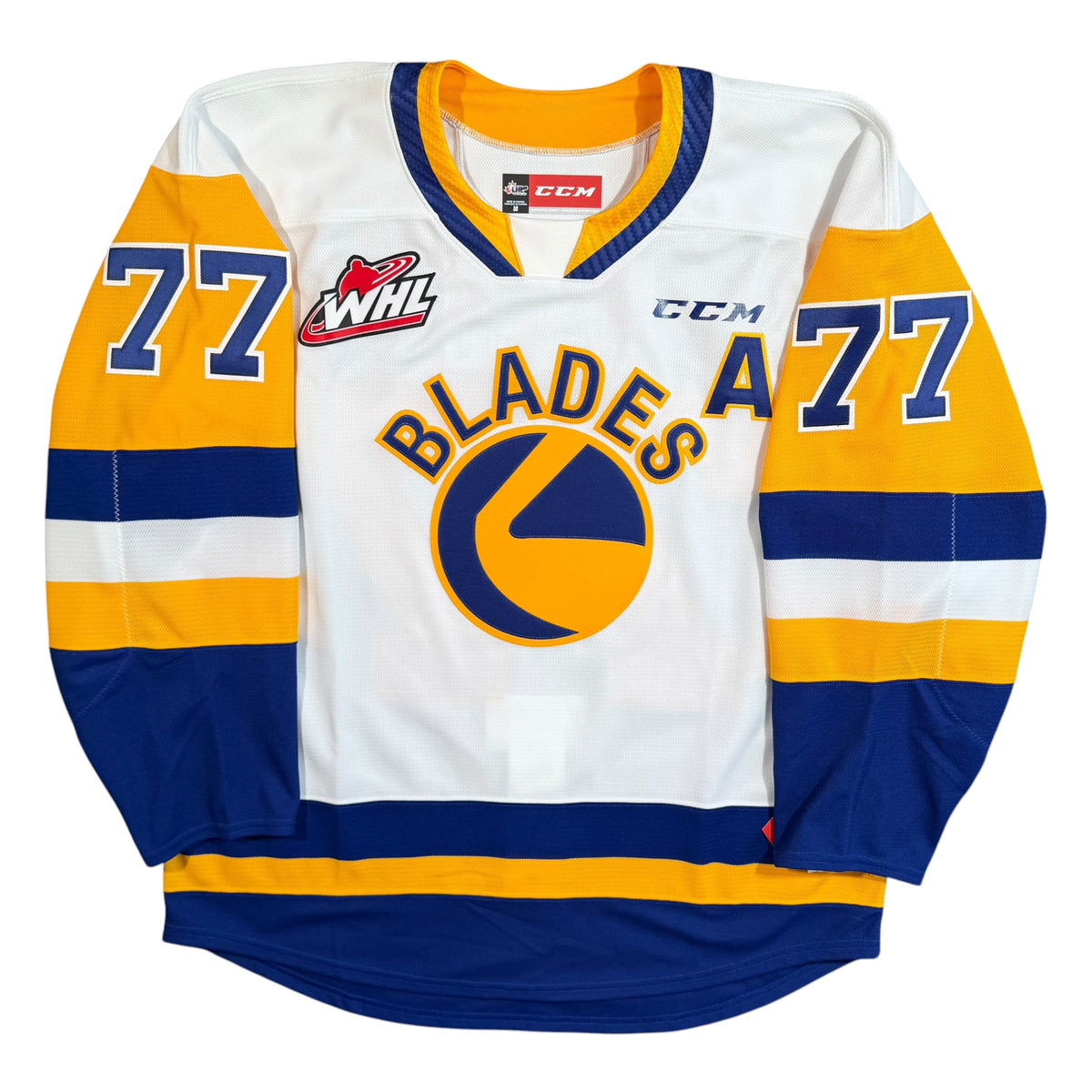 Kirby Dach Saskatoon Blades Authentic MIC CCM WHL Jersey - 56/XXL
