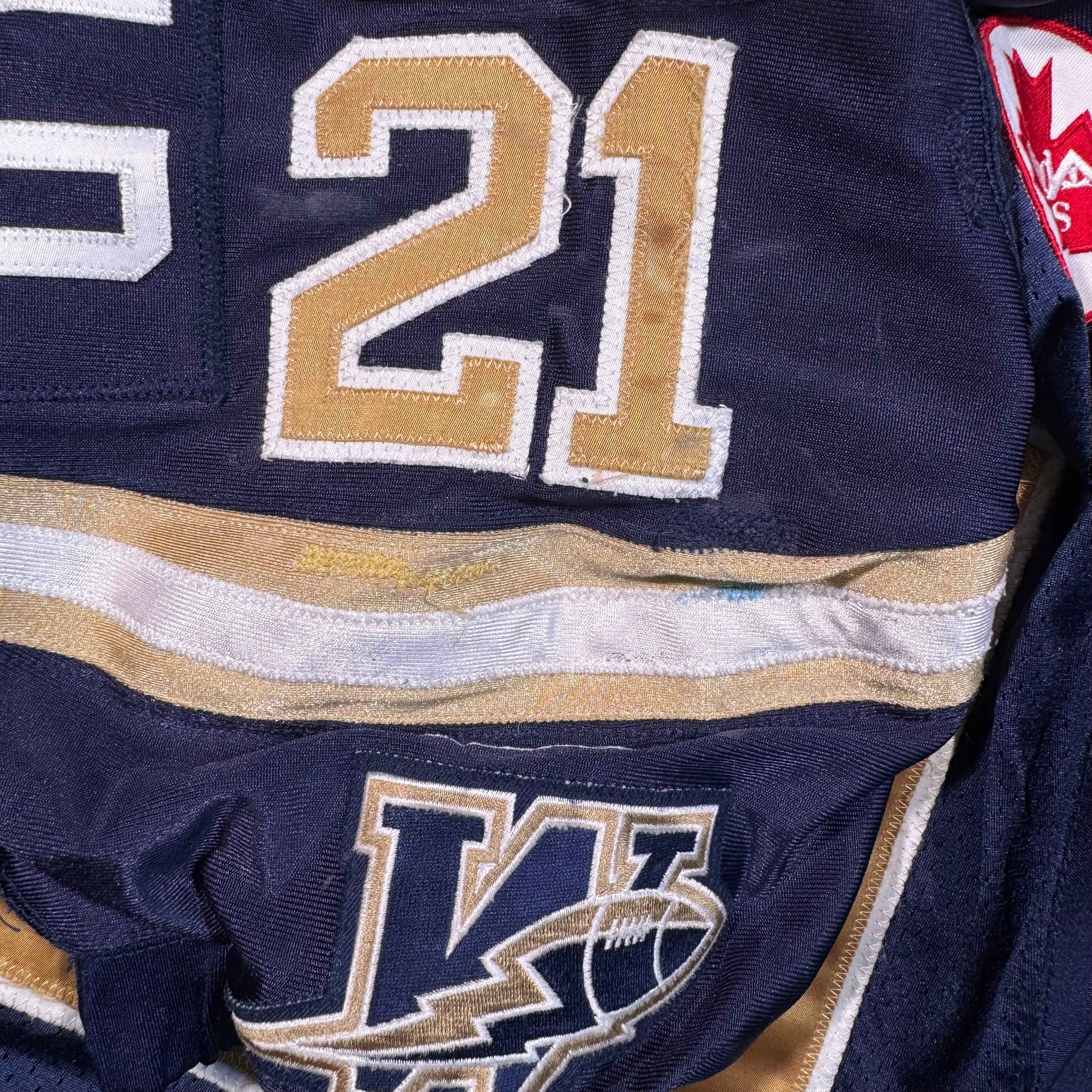 Scott Regimbald Winnipeg Blue Bombers 2005 Game Worn CFL Reebok Jersey