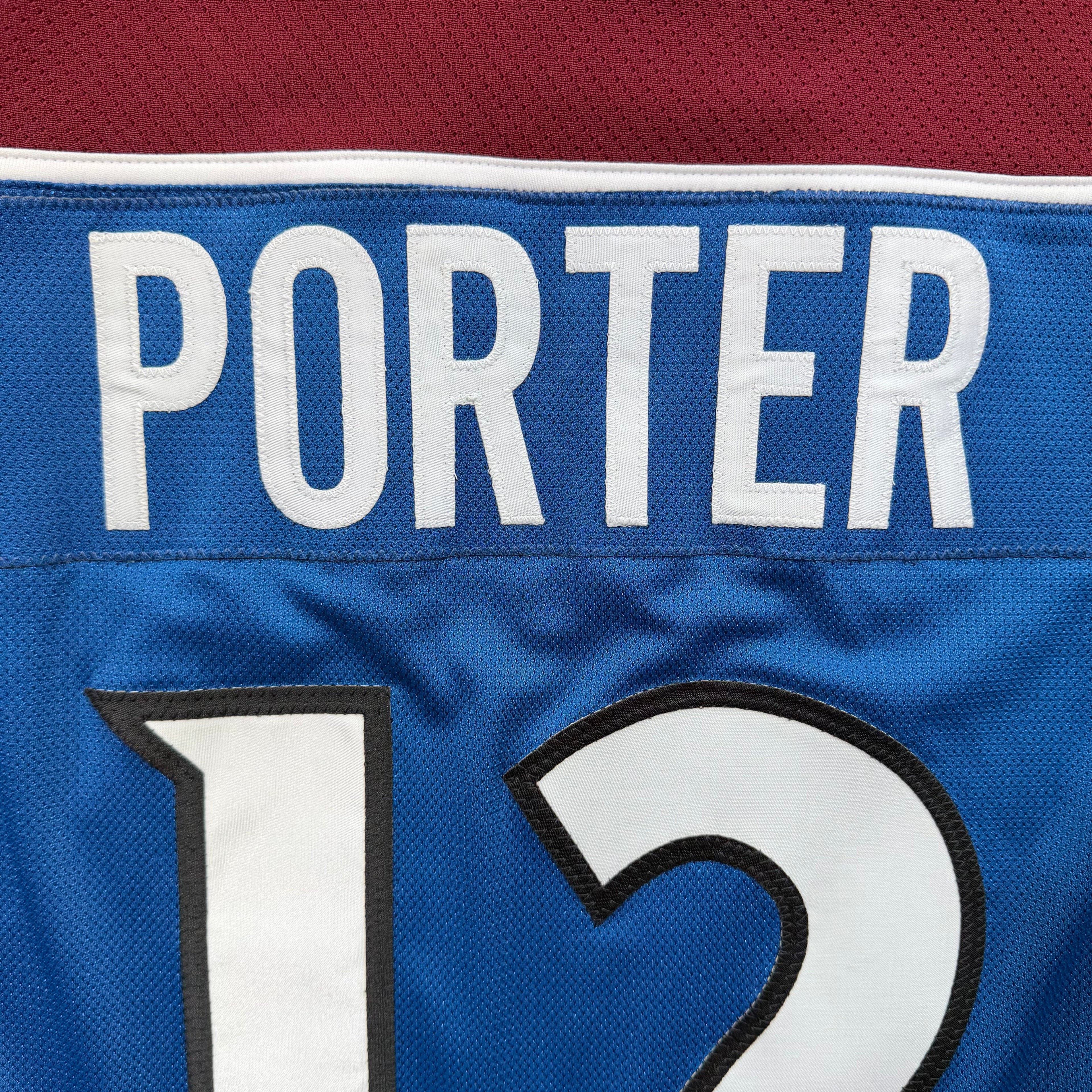 Kevin Porter Colorado Avalanche Alternate 2011/12 Game Worn Reebok NHL Jersey COA