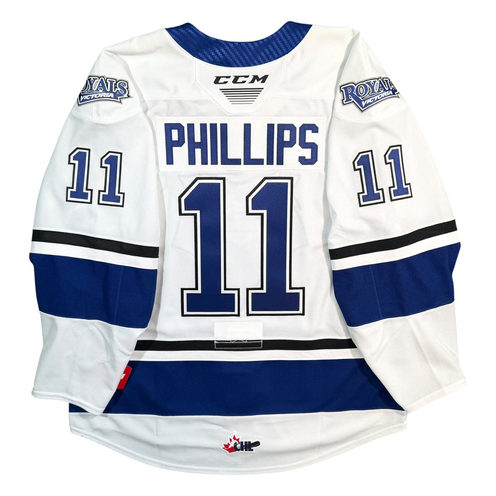 Matthews Phillips Victoria Royals Game Issued WHL MIC Jersey - 56
