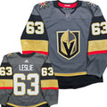 Zac Leslie Vegas Golden Knights 2018/19 Game Issued Adidas MIC NHL Jersey - 56/XXL