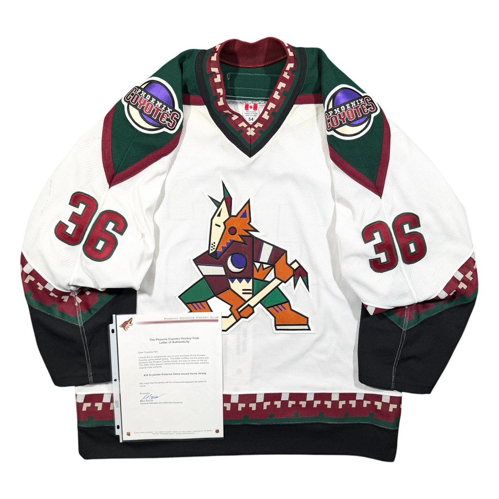 Krys Kolanos Phoenix Coyotes 2002/03 Game Issued CCM NHL Jersey COA