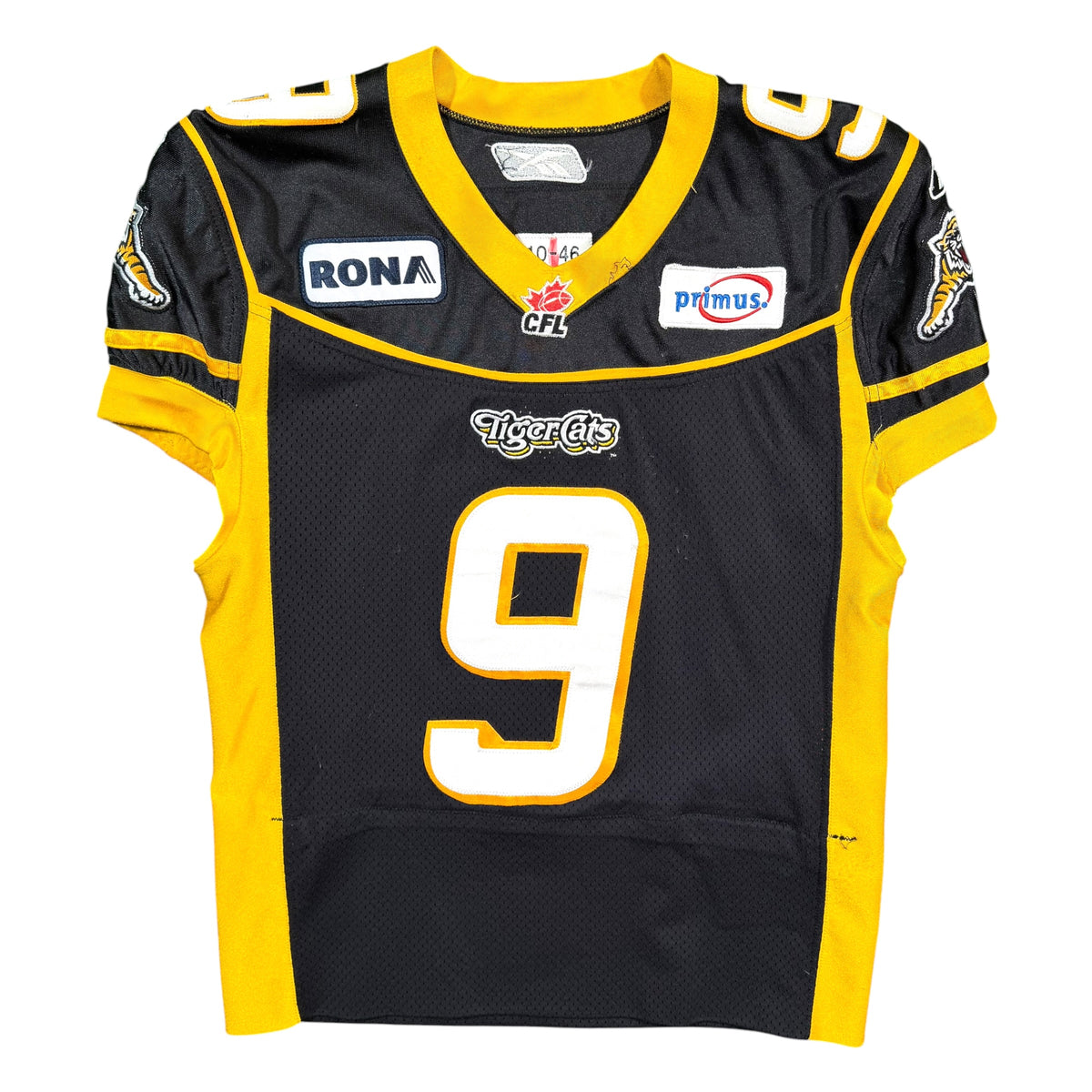 Rey Williams Hamilton Tiger Cats 2011 Game Worn Reebok Jersey