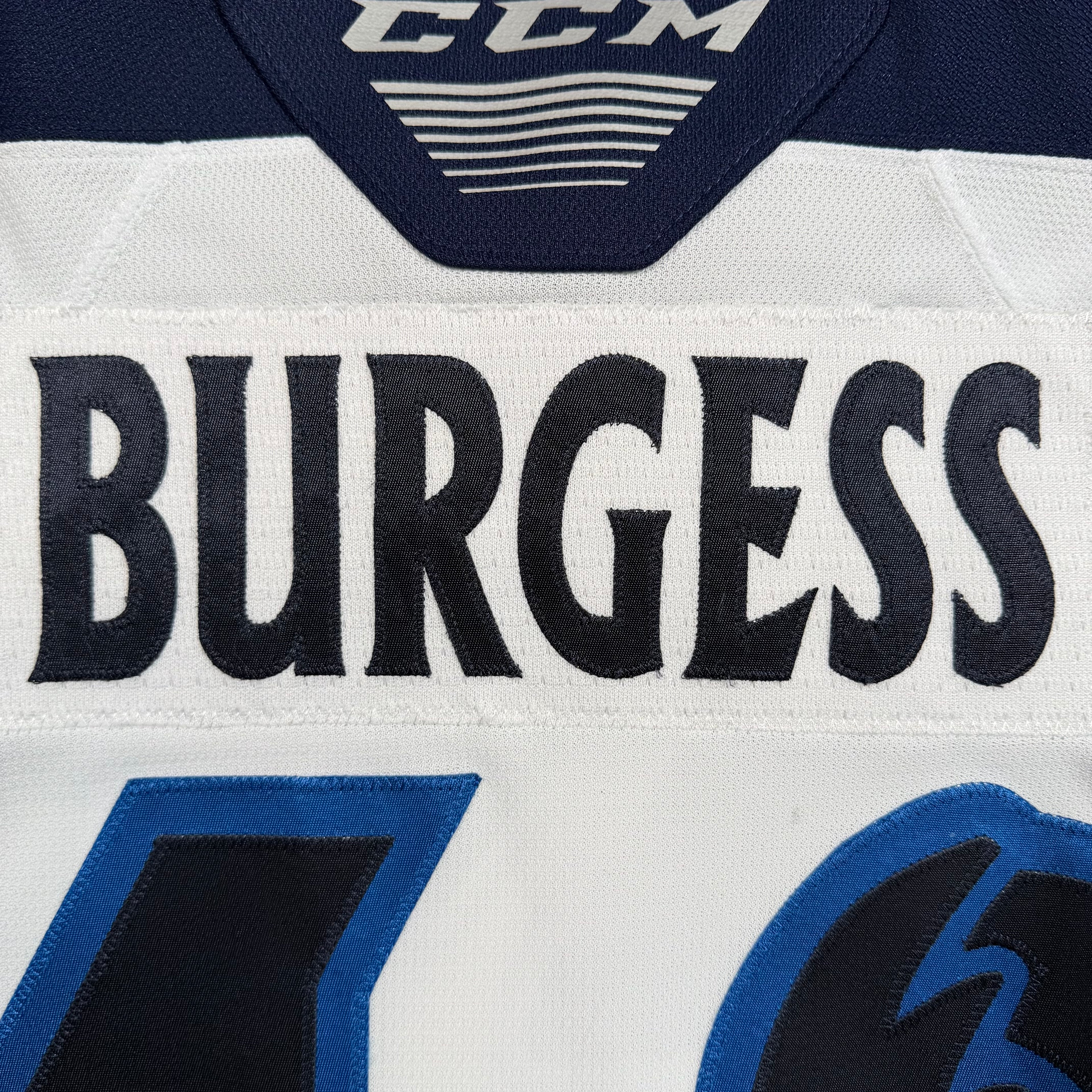 Todd Burgess Manitoba Moose 2021/22 Game Worn AHL CCM Jersey COA