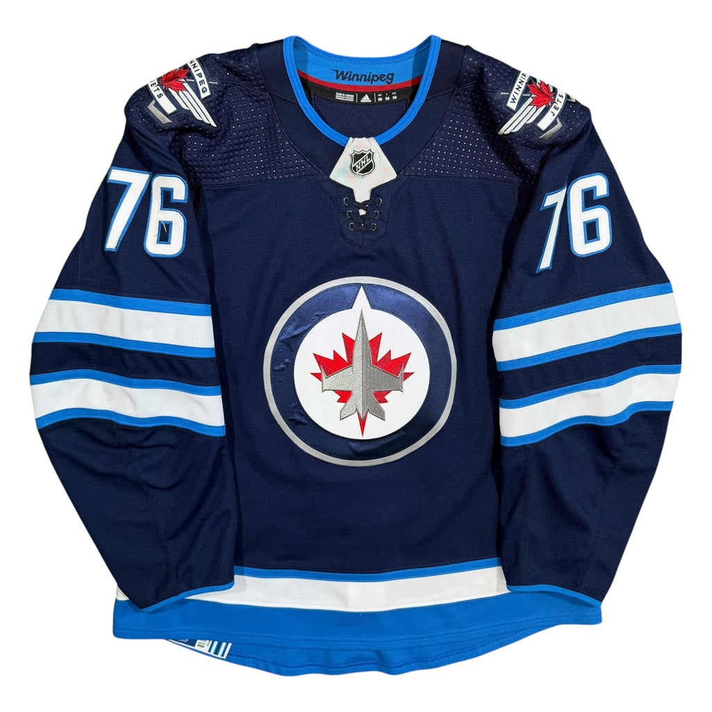 Andrei Chibisov Winnipeg Jets 2020/21 Game Issued Adidas MIC NHL Jersey - 56/XXL