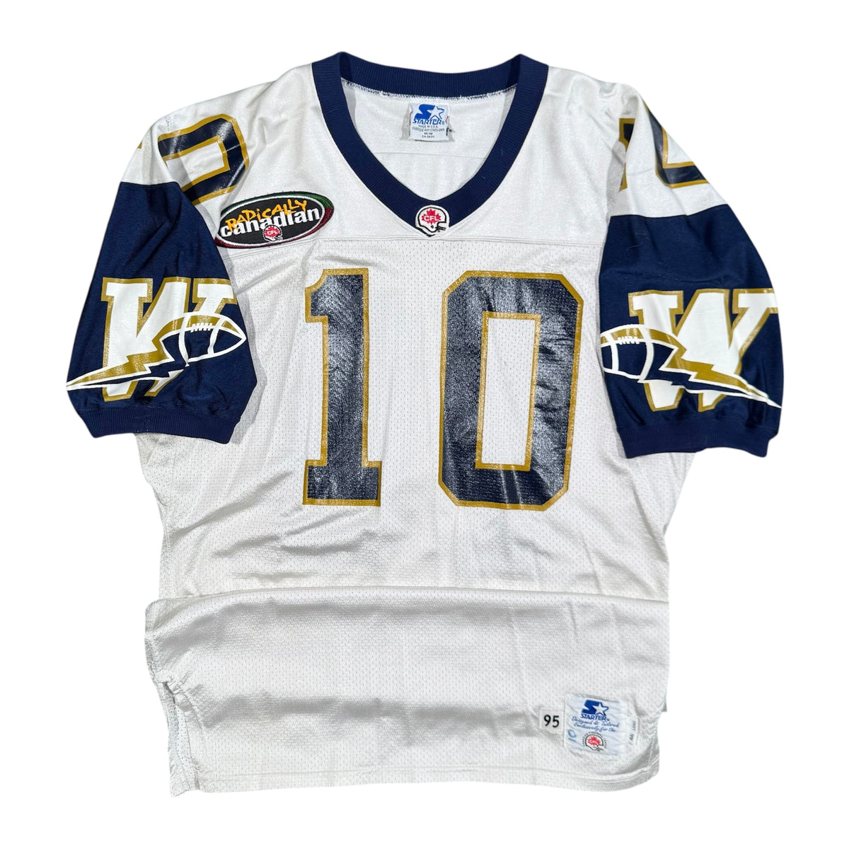 Brain Ah Yat Winnipeg Blue Bombers 1999 Game Worn Starter CFL Jersey