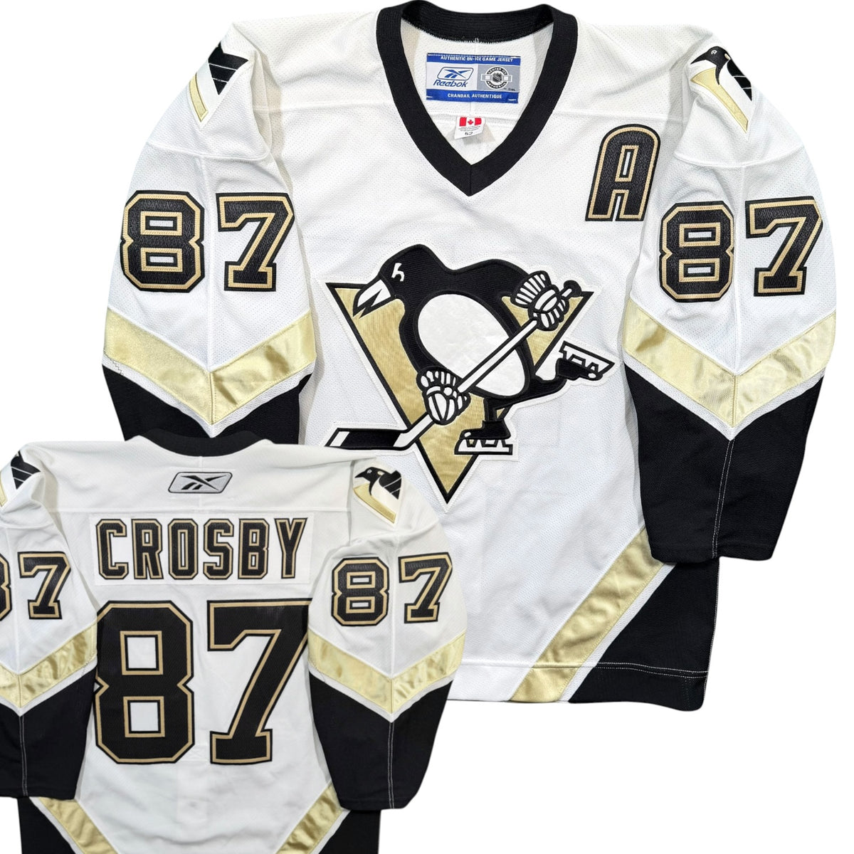 Sidney Crosby Pittsburgh Penguins Rookie Authentic MIC NHL Jersey - 52/XL