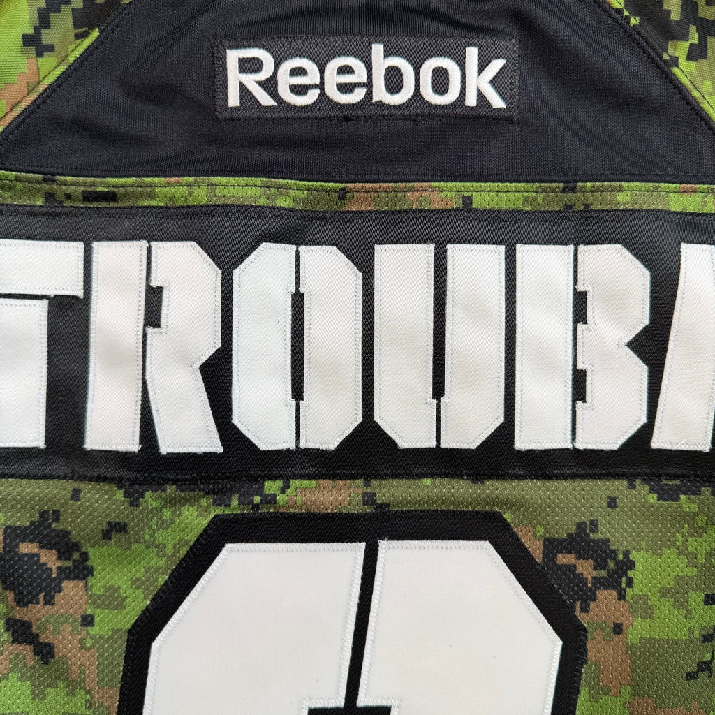 Jacob Trouba Winnipeg Jets Canadian Forces Night 2014 Reebok MIC Jersey - 52/Large