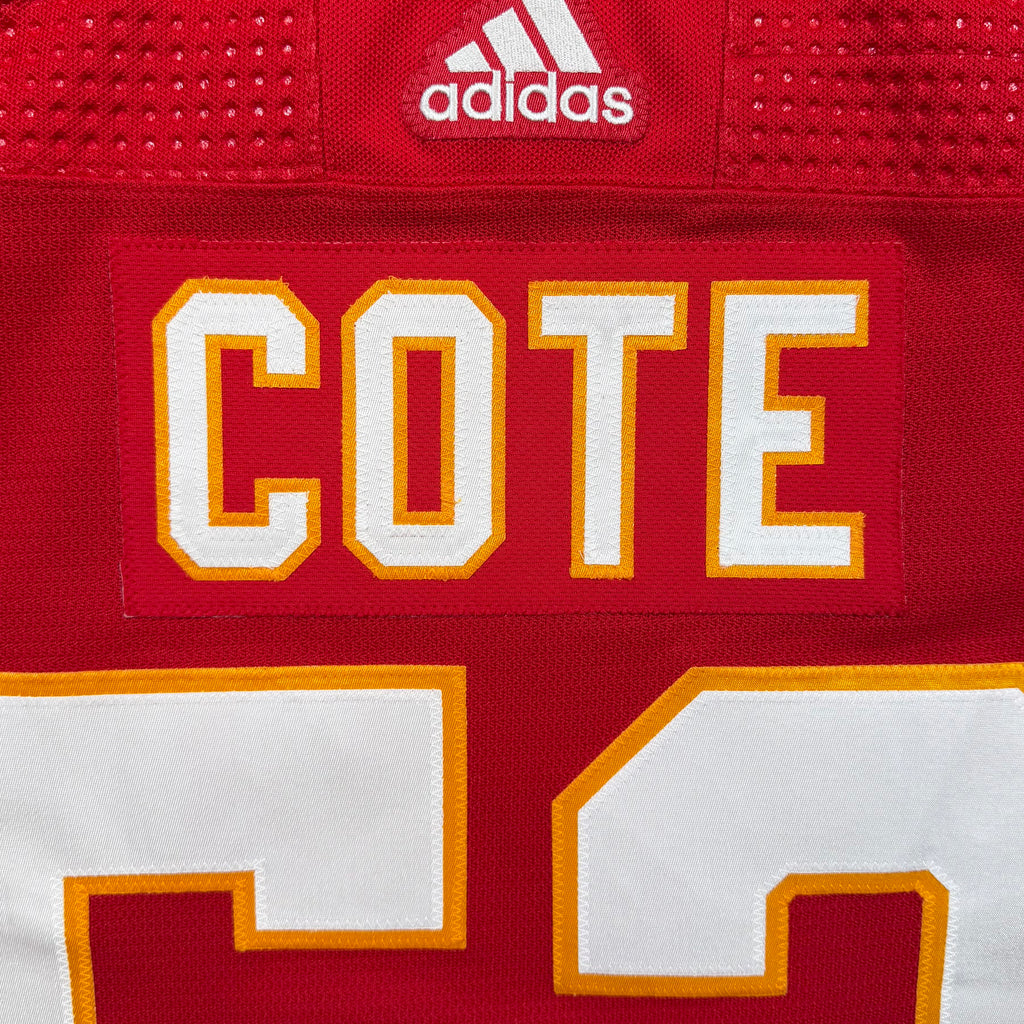Charles Cote Calgary Flames Team Issued Adidas MIC NHL Jersey - 58/3XL