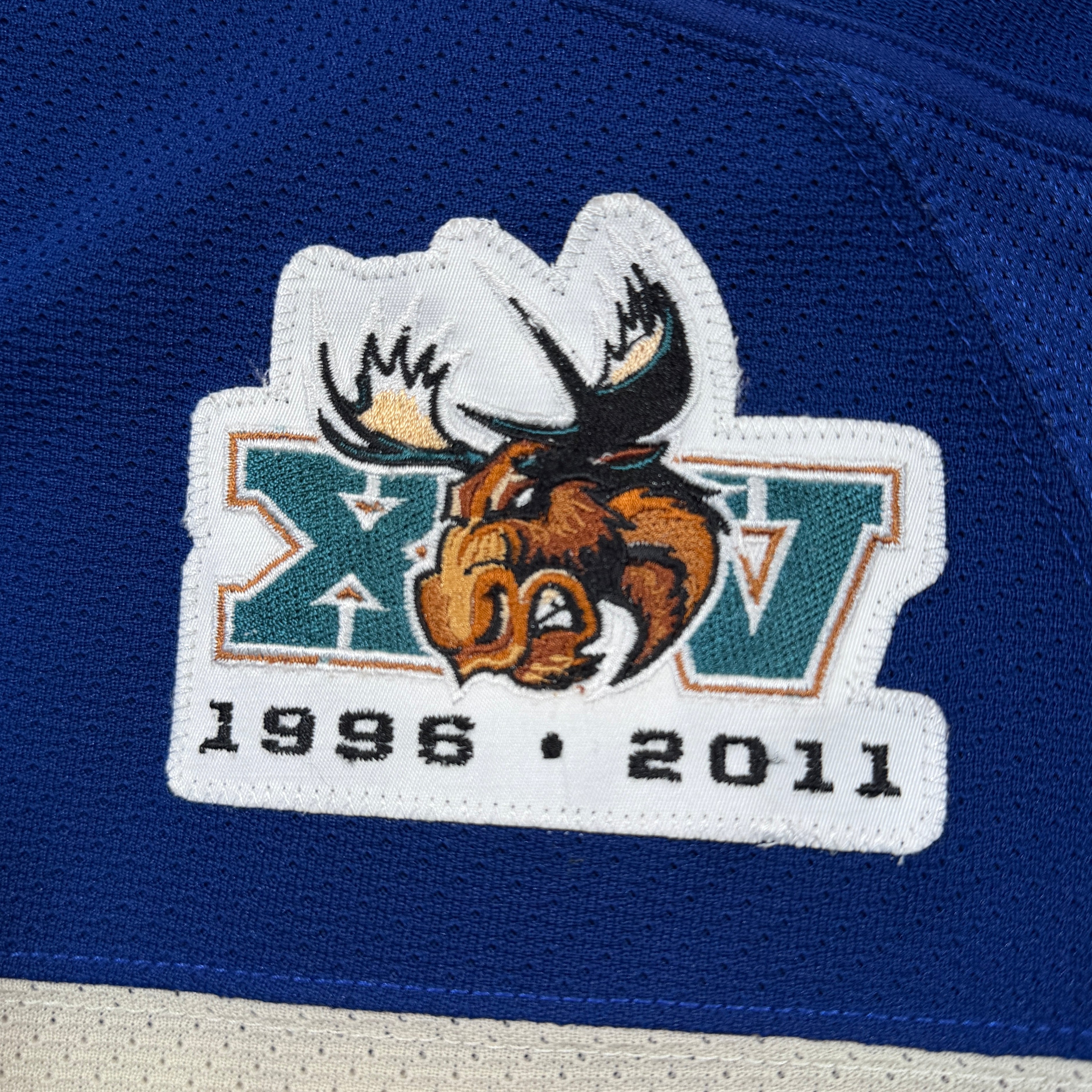 David Shantz Manitoba Moose 2010/11 Team Issued 15th Anniversary AHL Jersey - 58G