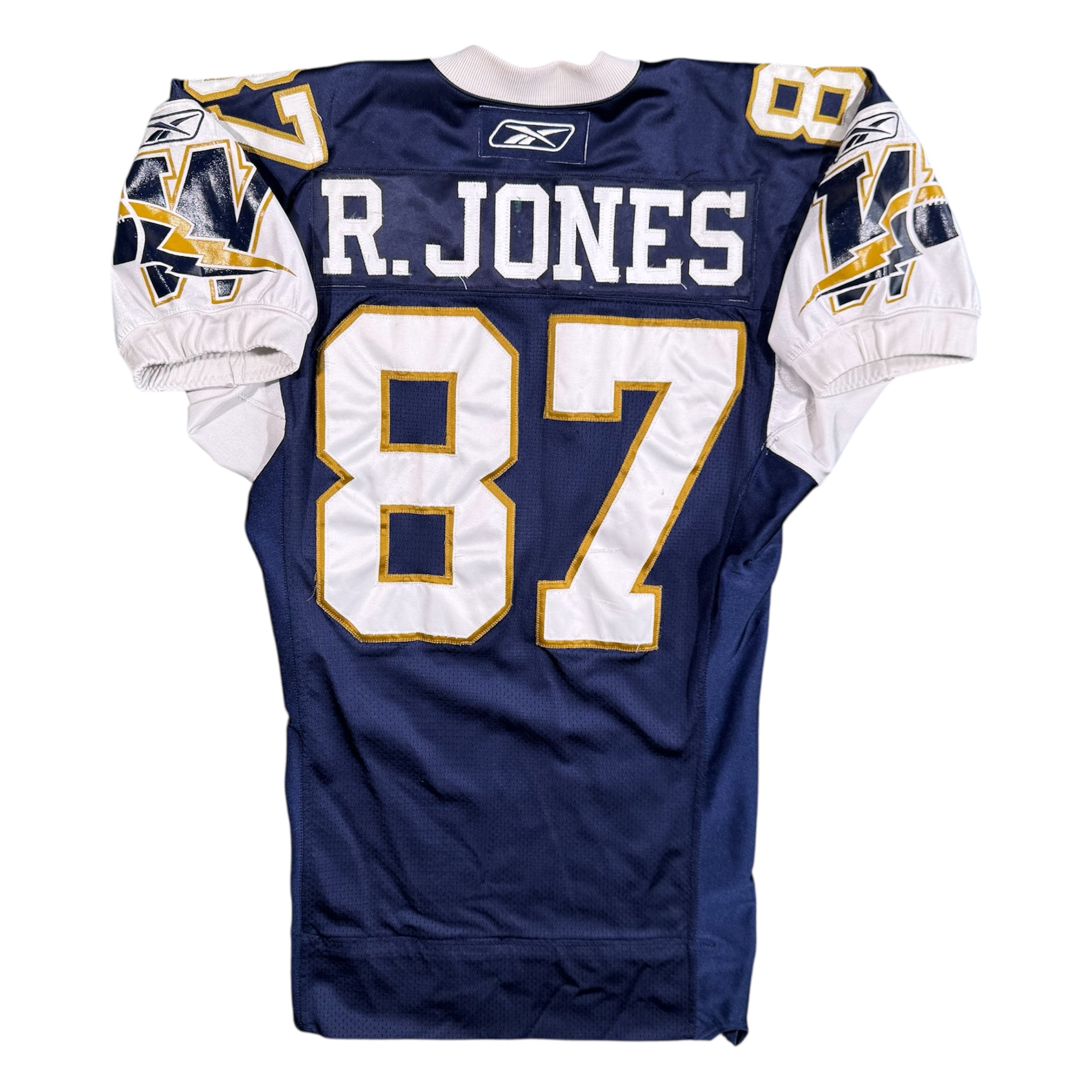 Reggie Jones Winnipeg Blue Bomber 2003 CFL Game Worn Reebok Jersey