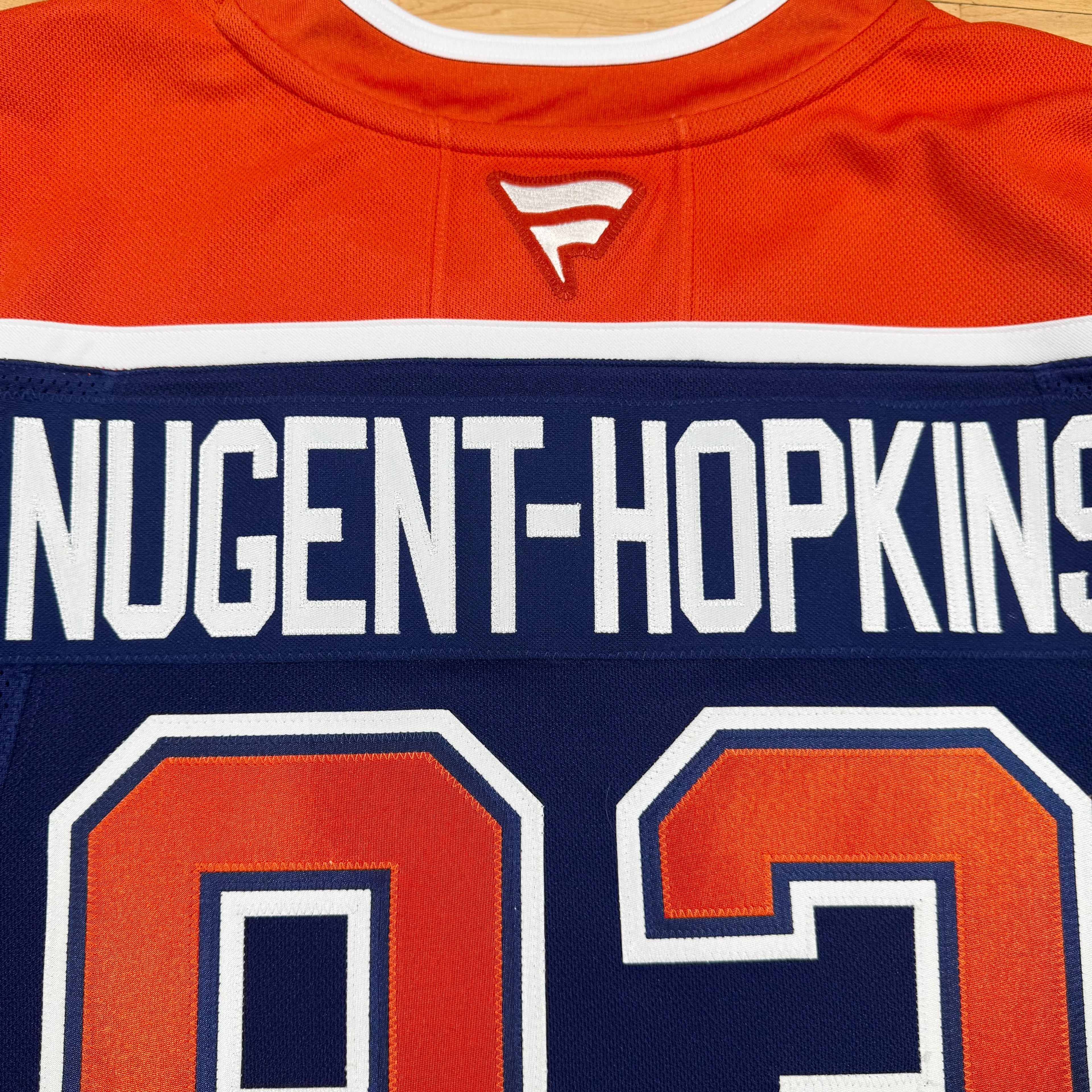 Ryan Nugent-Hopkins Edmonton Oilers Fanatics Premium NHL Hockey Jersey Size 46