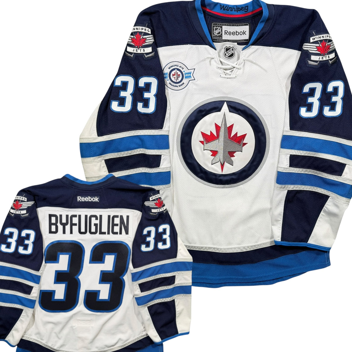 Dustin Byfuglien Winnipeg Jets Inaugural Authentic MIC NHL Jersey - 52/Large