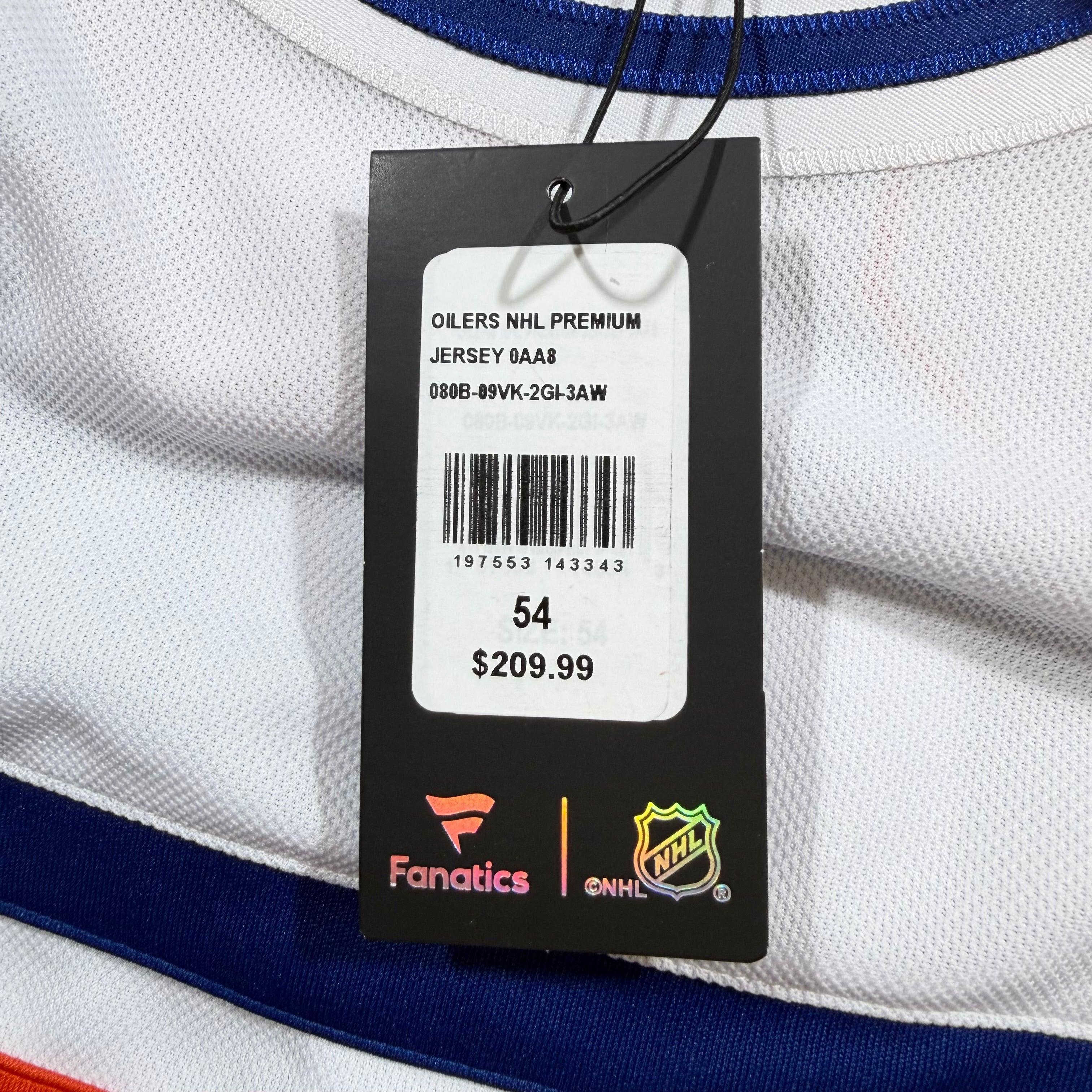 Connor McDavid Edmonton Oilers Fanatics Premium NHL Jersey - 54/XL